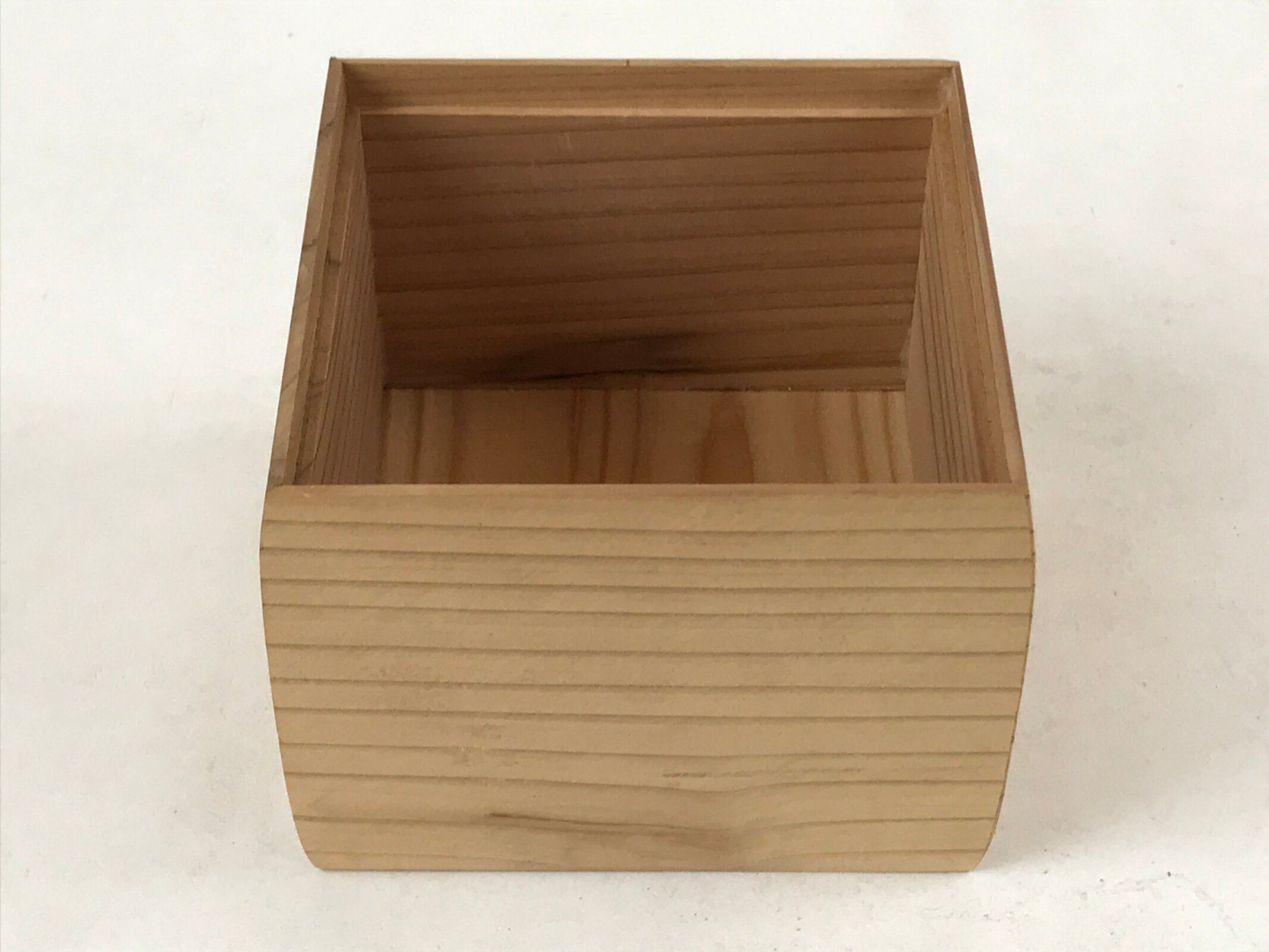Vintage Japanese Wooden Lidded Small Storage Box Inside 8.5x8.5x5.5cm X83