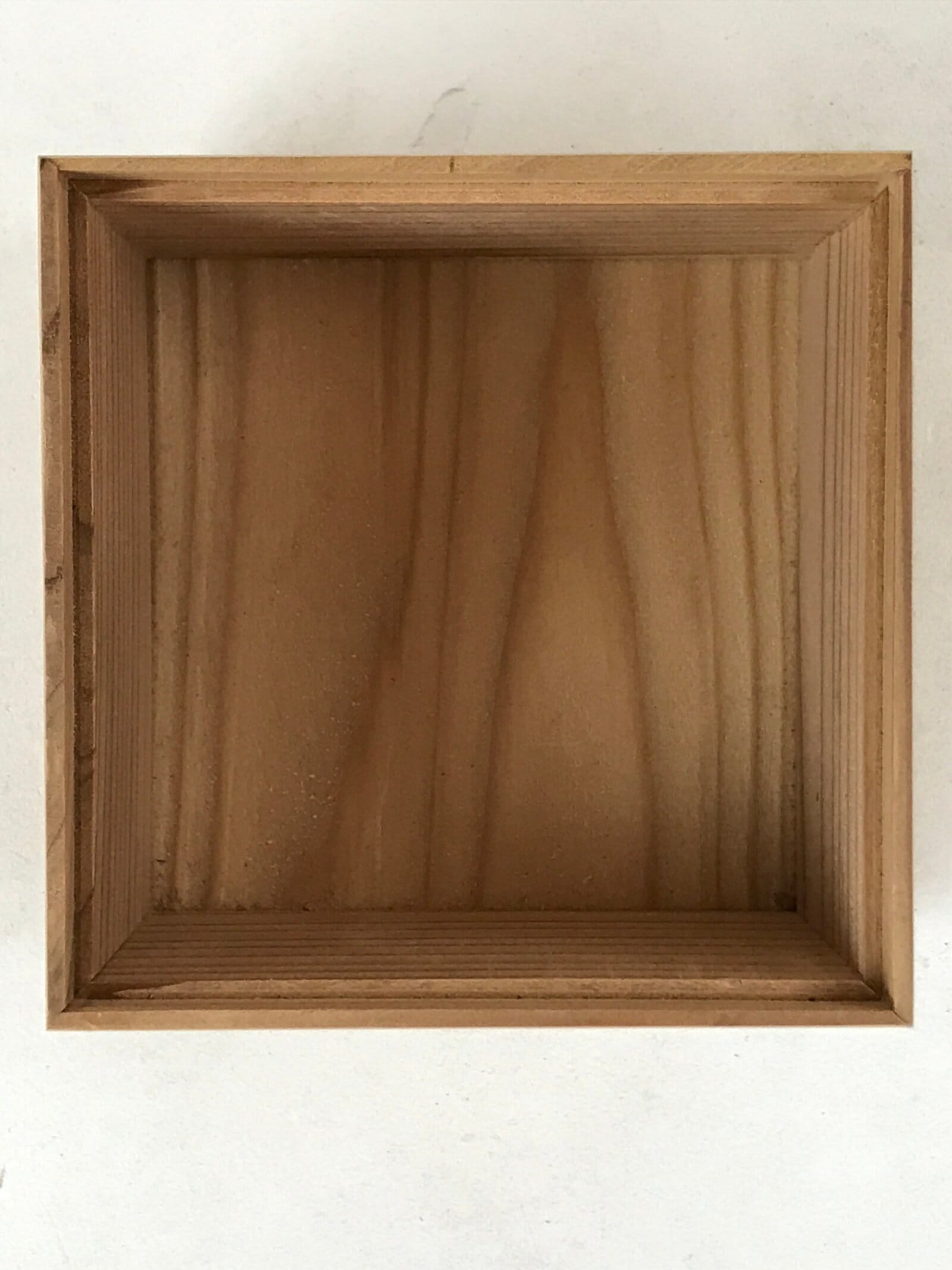 Vintage Japanese Wooden Lidded Small Storage Box Inside 8.5x8.5x5.5cm X83