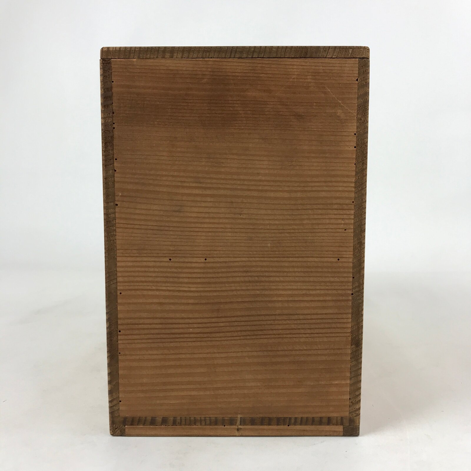 Vintage Japanese Wooden Lidded Soup Bowl Storage Box Inside 27.5x13x20.5cm X69