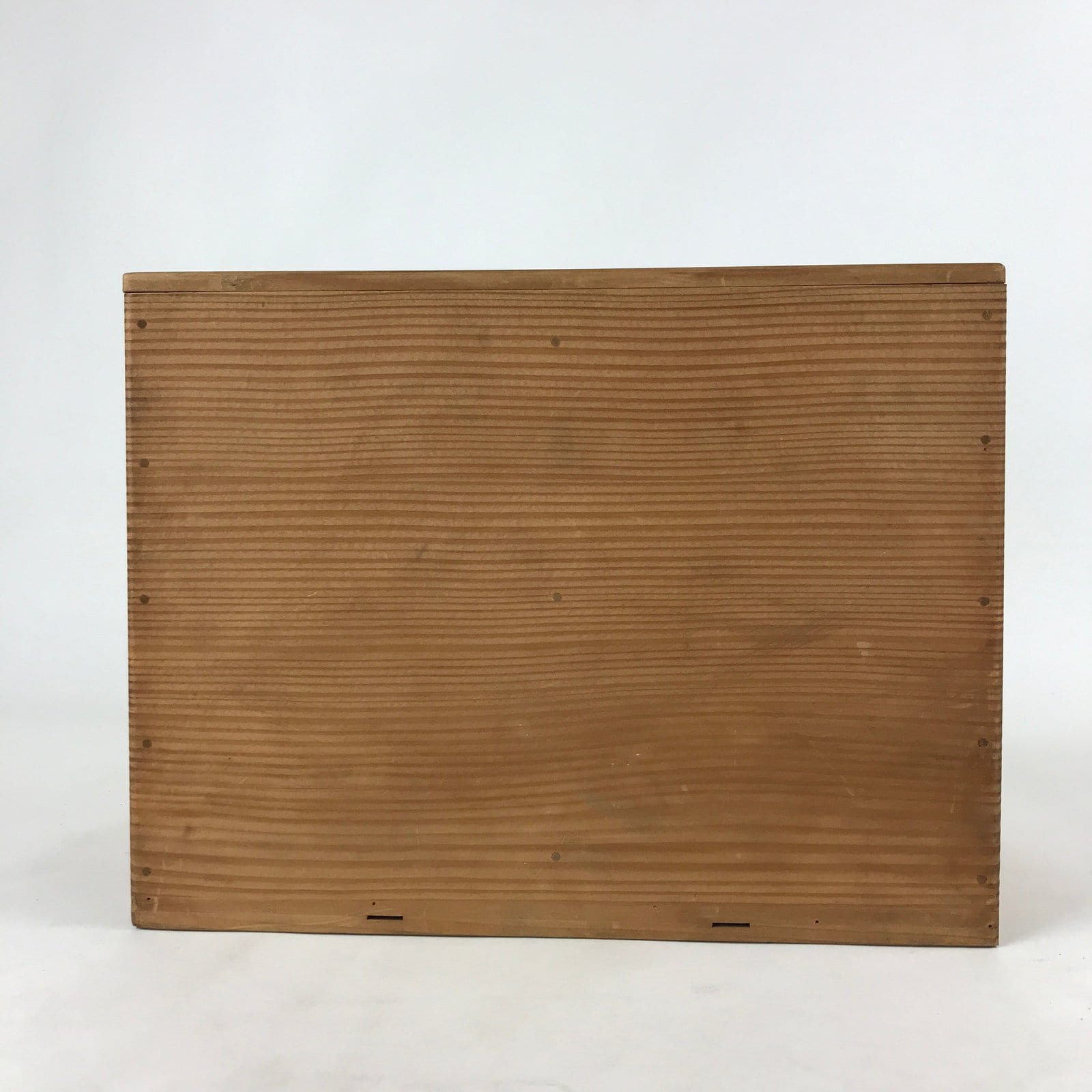 Vintage Japanese Wooden Lidded Soup Bowl Storage Box Inside 27.5x13x20.5cm X69