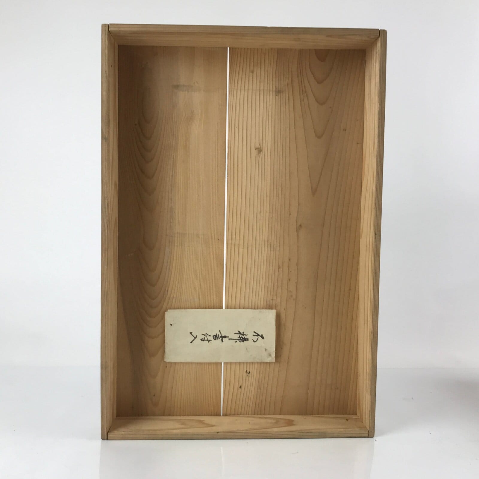 Vintage Japanese Wooden Lidded Storage Box Inside 28x43.5x14.5cm Brown X113