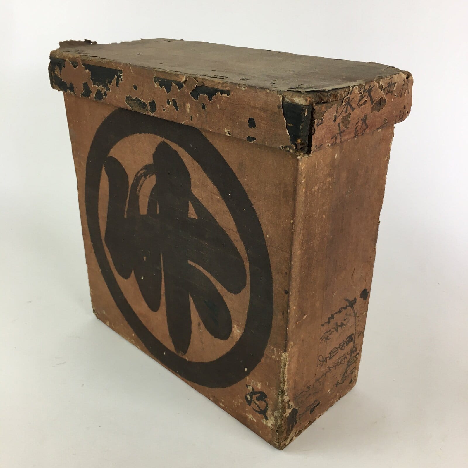 Vintage Japanese Wooden Storage Box Inside 10.5x29x30cm WB967