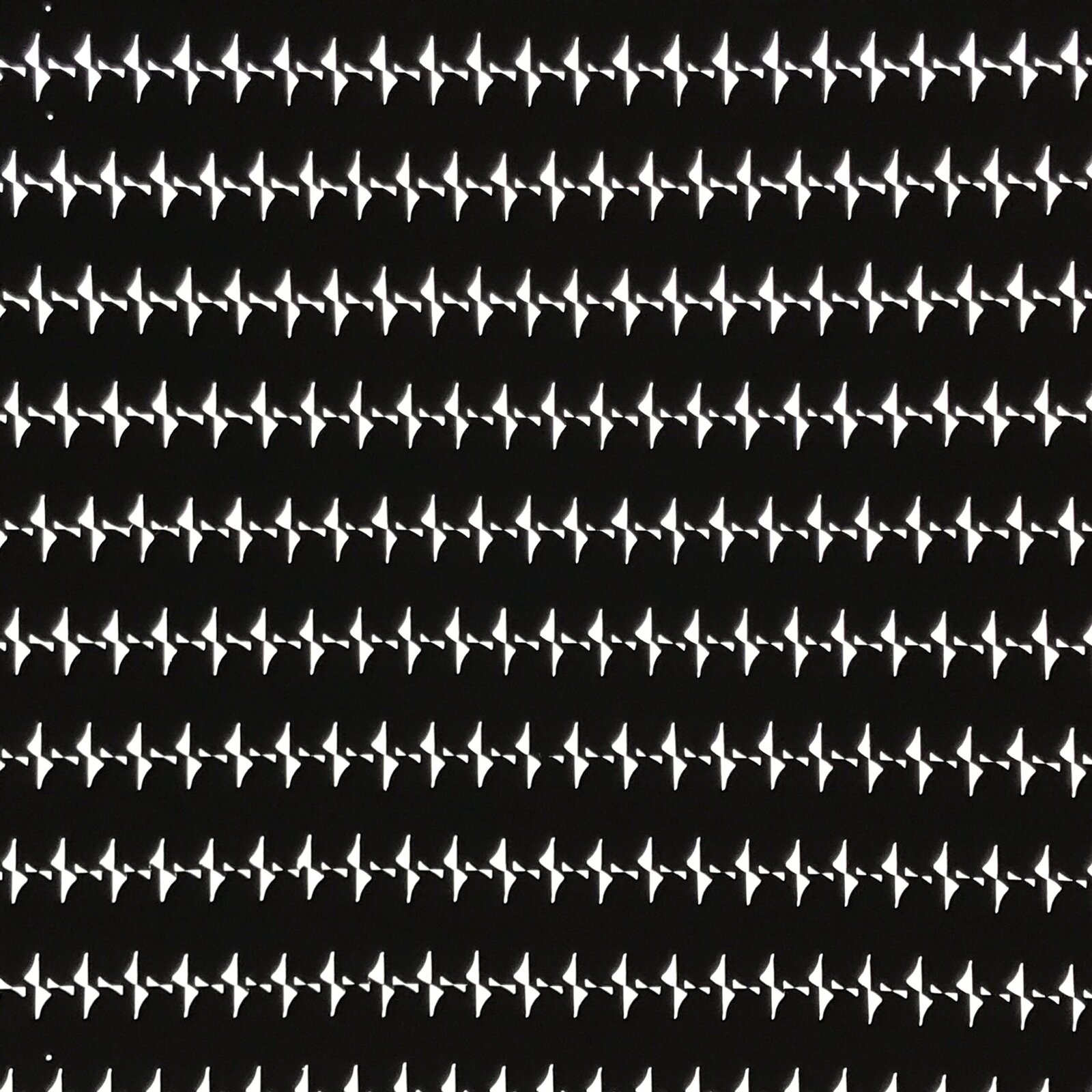 Antique Japanese Ise Katagami Paper Kimono Stencil Geometric Triangles A747