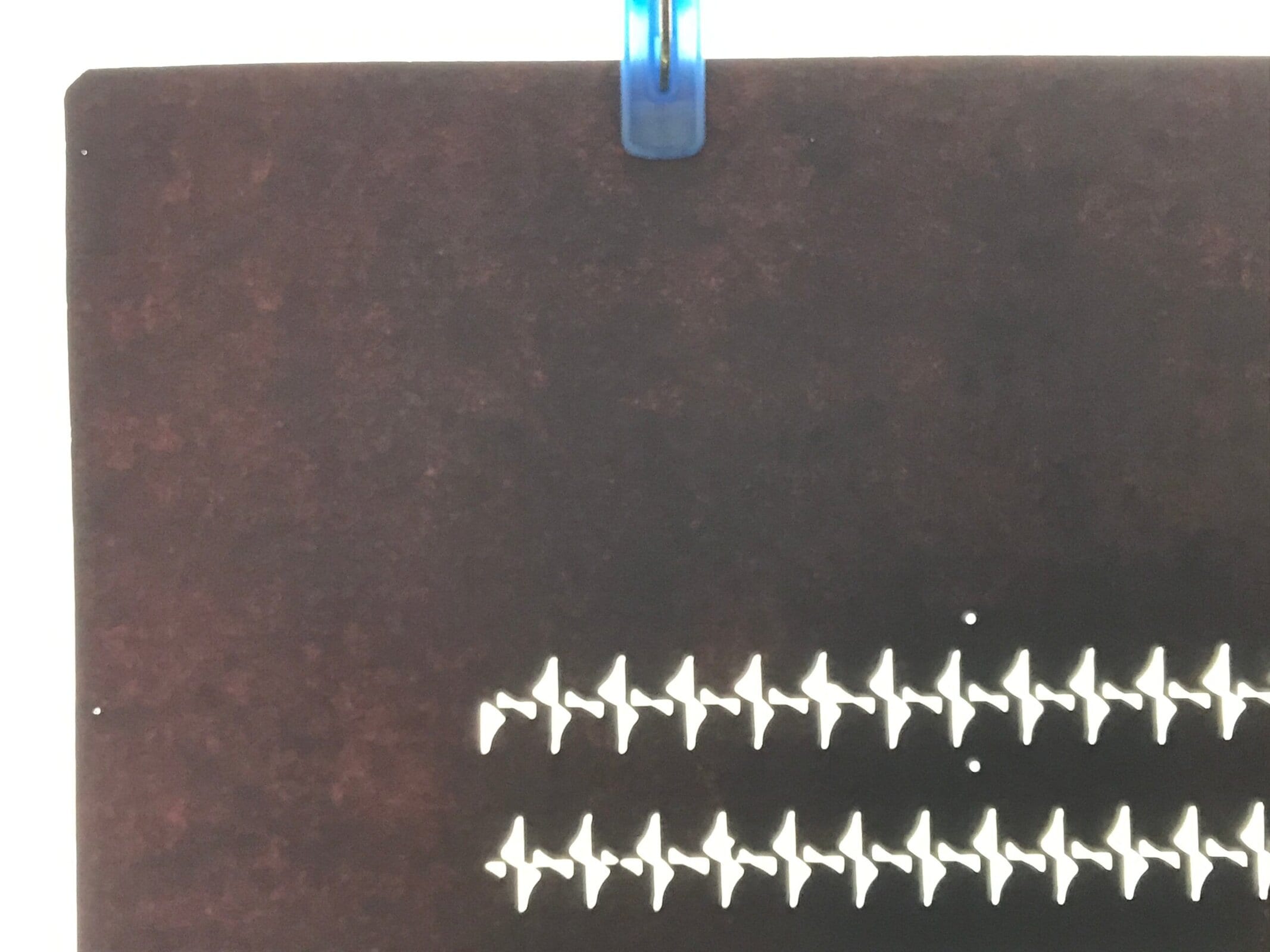 Antique Japanese Ise Katagami Paper Kimono Stencil Geometric Triangles A747