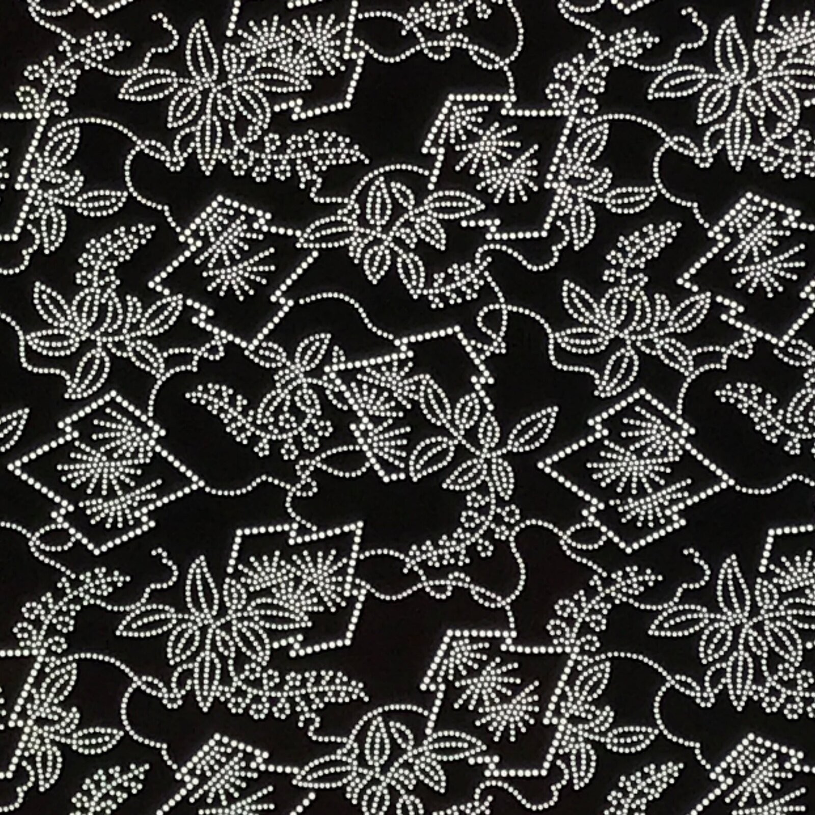 Antique Japanese Ise Katagami Paper Kimono Stencil Hishi Water Plant Design A848