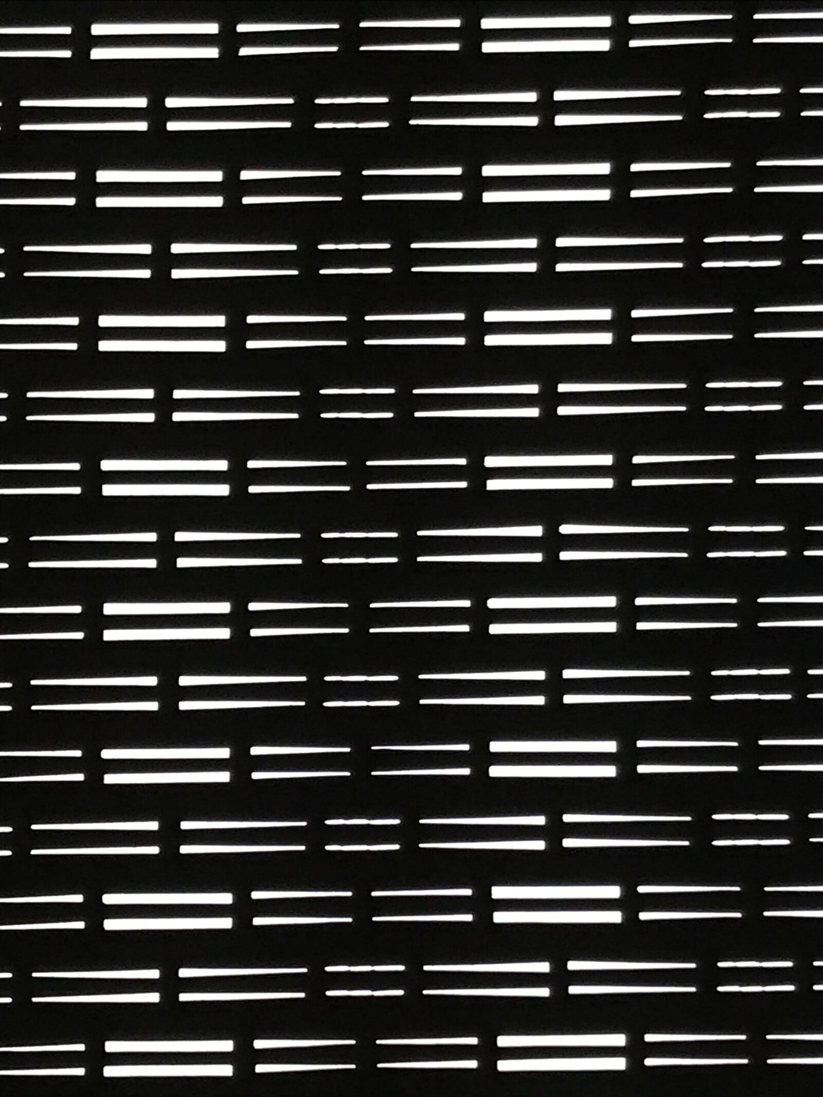 Antique Japanese Ise Katagami Paper Kimono Stencil Horizontal Line Design A754