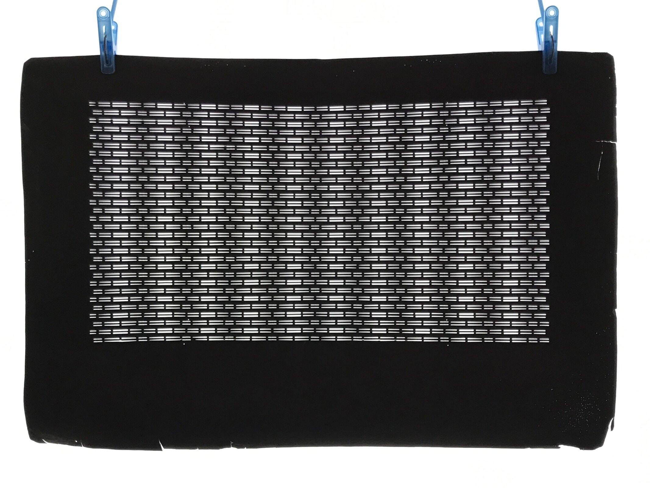 Antique Japanese Ise Katagami Paper Kimono Stencil Horizontal Line Design A754