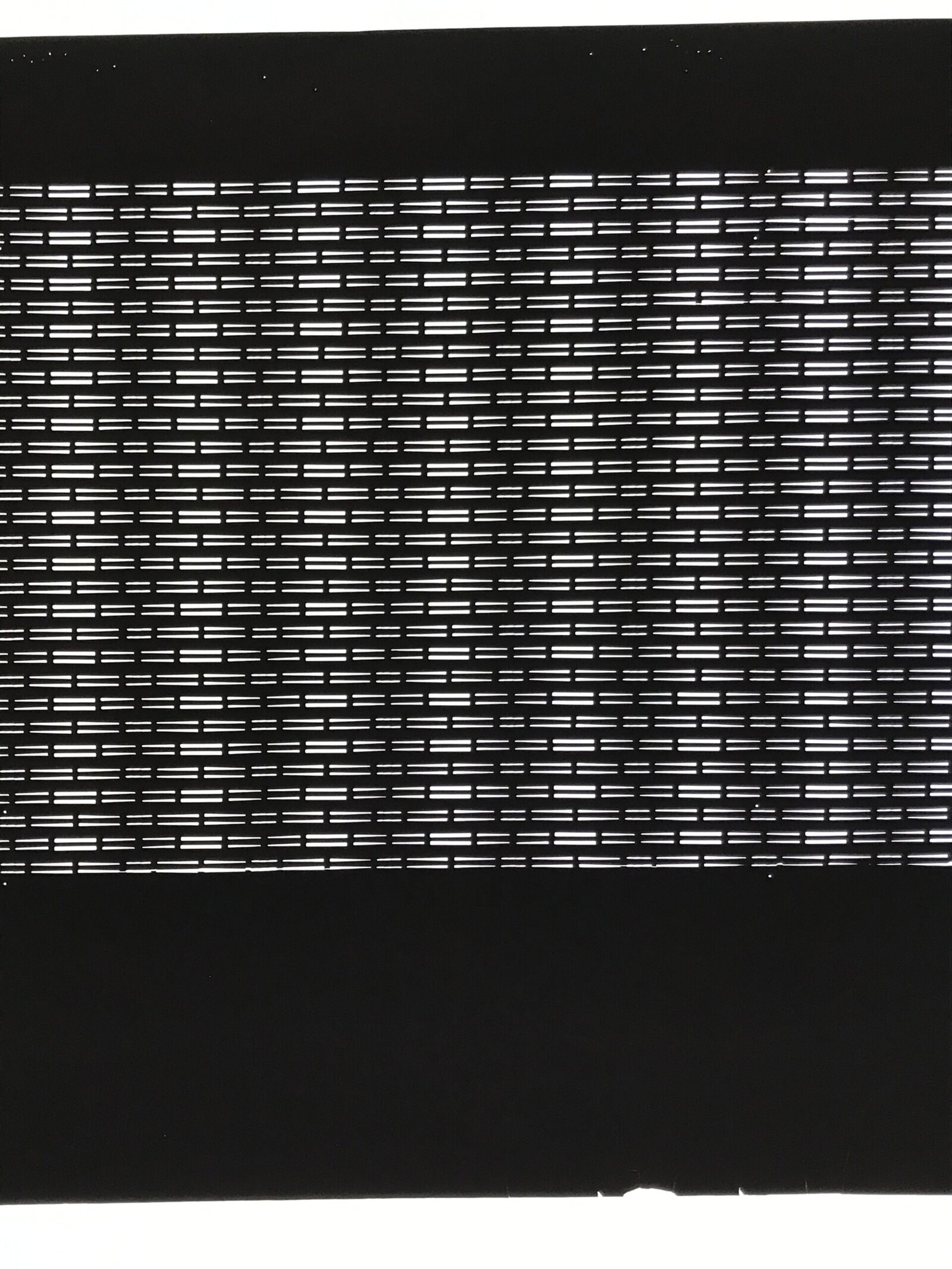 Antique Japanese Ise Katagami Paper Kimono Stencil Horizontal Line Design A754