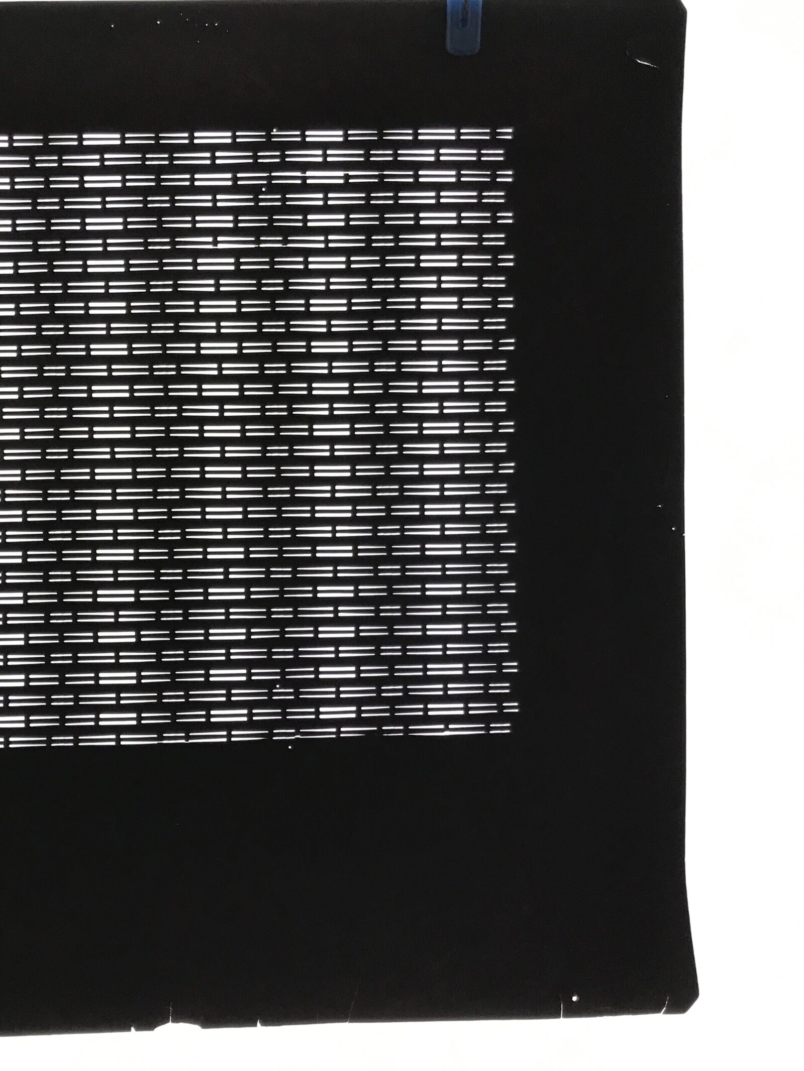 Antique Japanese Ise Katagami Paper Kimono Stencil Horizontal Line Design A754