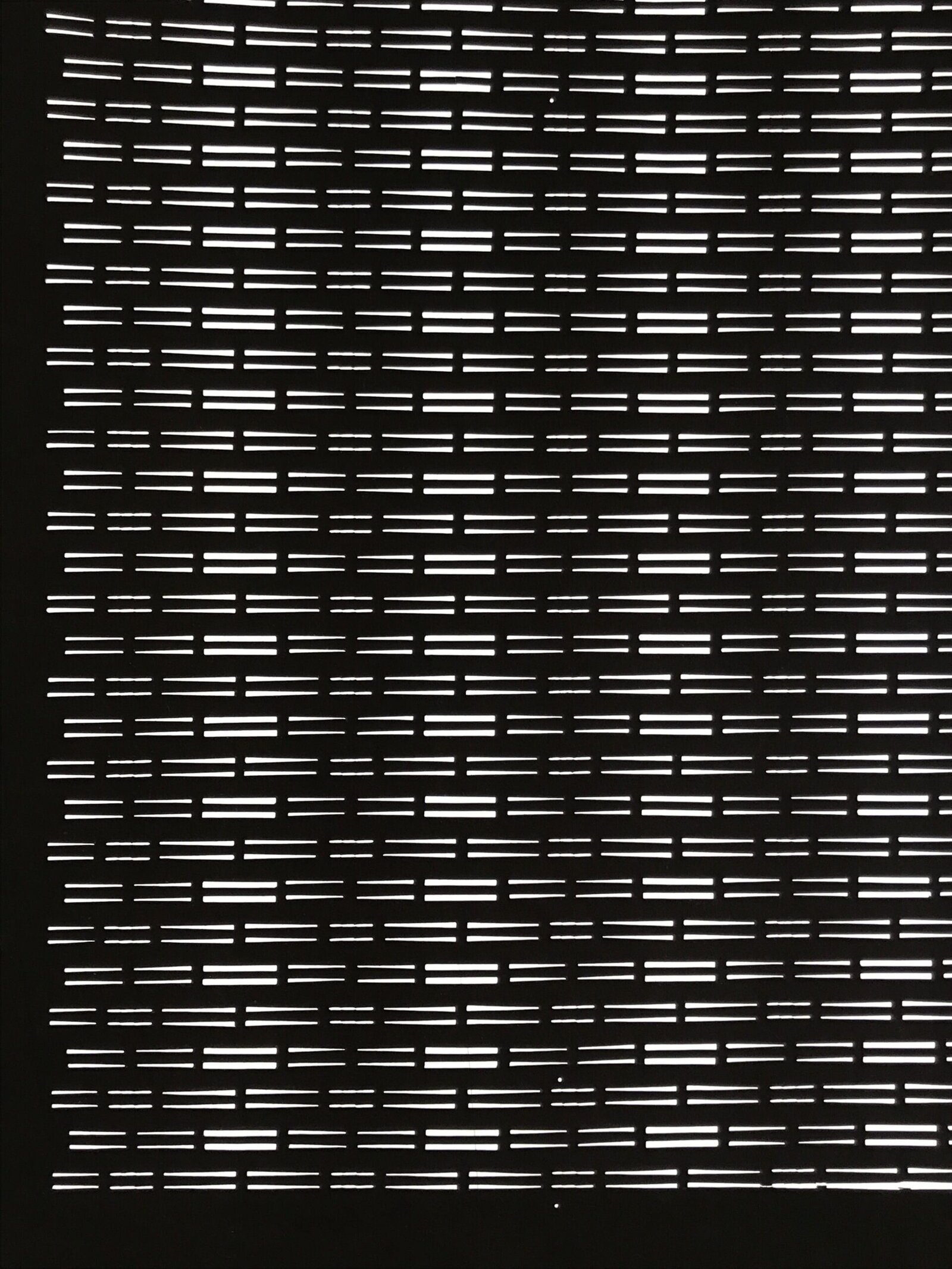 Antique Japanese Ise Katagami Paper Kimono Stencil Horizontal Line Design A754