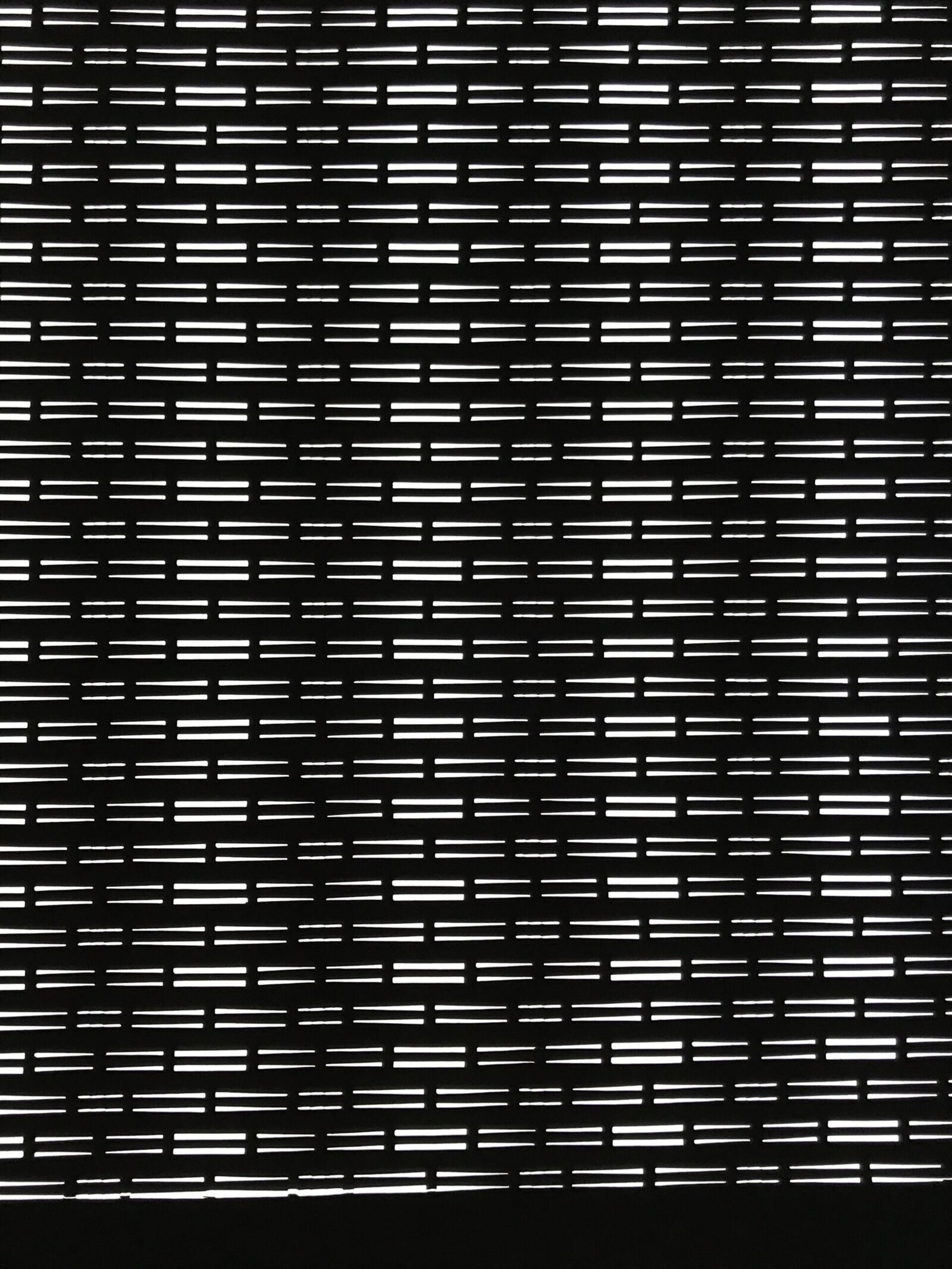 Antique Japanese Ise Katagami Paper Kimono Stencil Horizontal Line Design A754