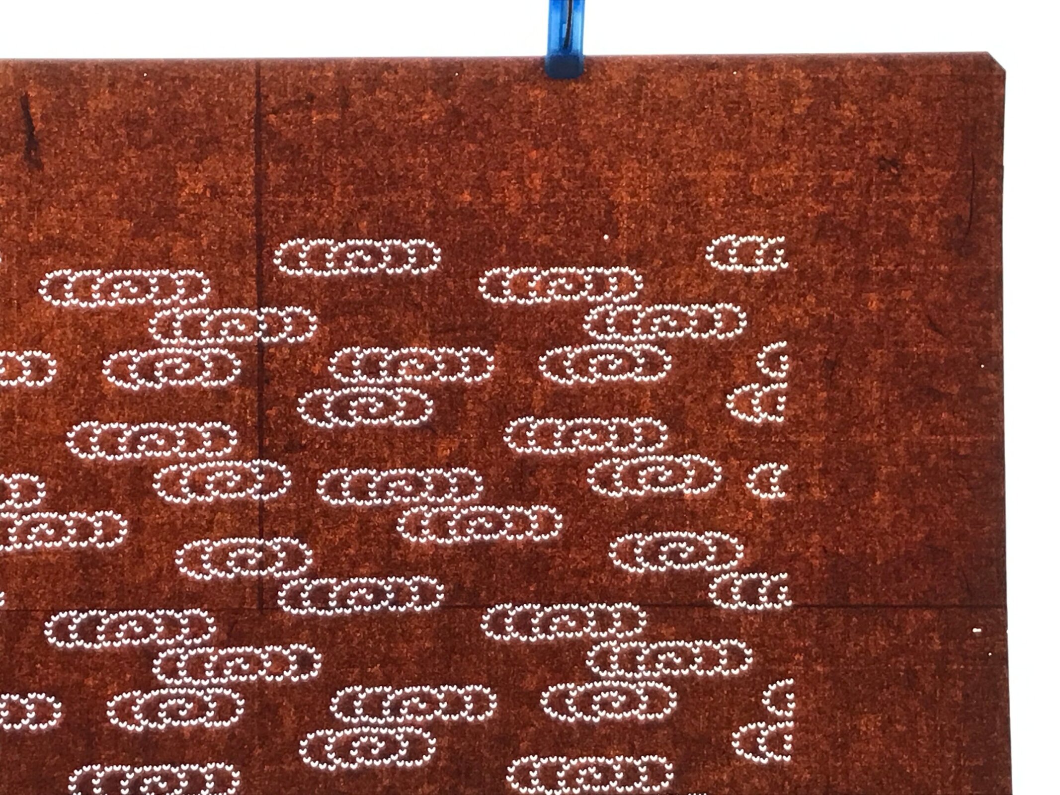 Antique Japanese Ise Katagami Paper Kimono Stencil Kanzemizu Swirling Water A749