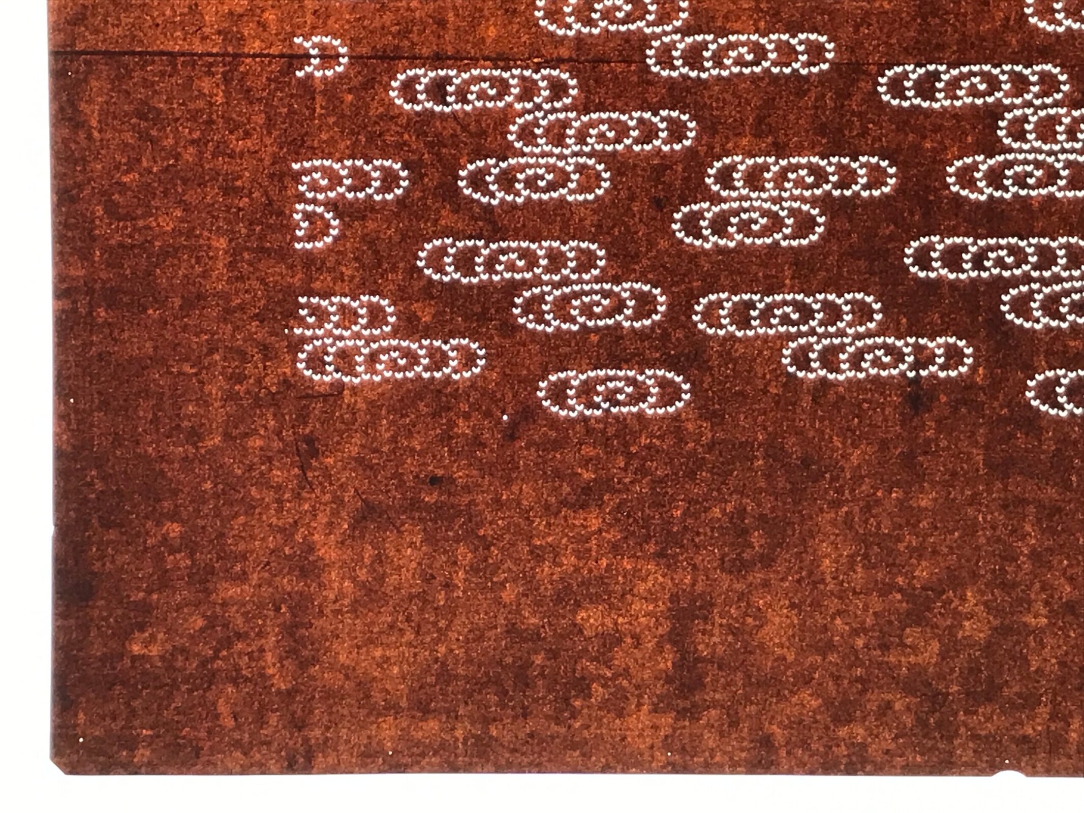 Antique Japanese Ise Katagami Paper Kimono Stencil Kanzemizu Swirling Water A749