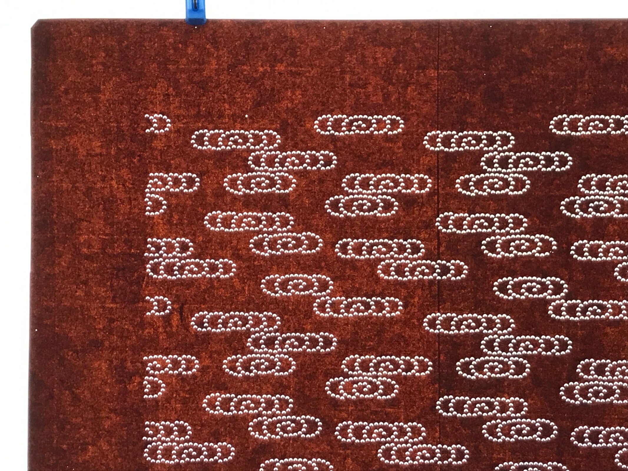 Antique Japanese Ise Katagami Paper Kimono Stencil Kanzemizu Swirling Water A750