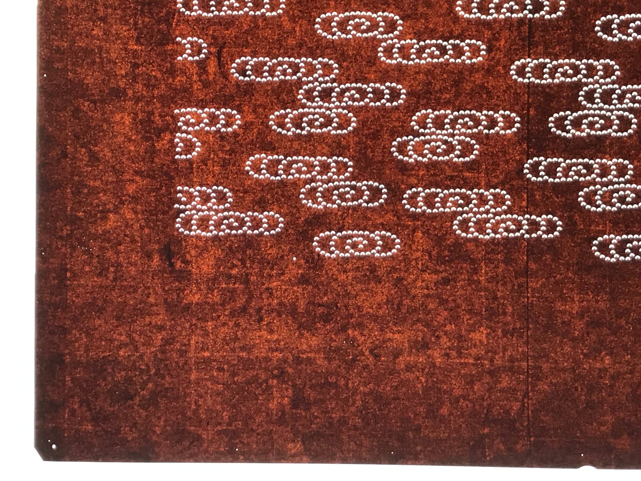 Antique Japanese Ise Katagami Paper Kimono Stencil Kanzemizu Swirling Water A750