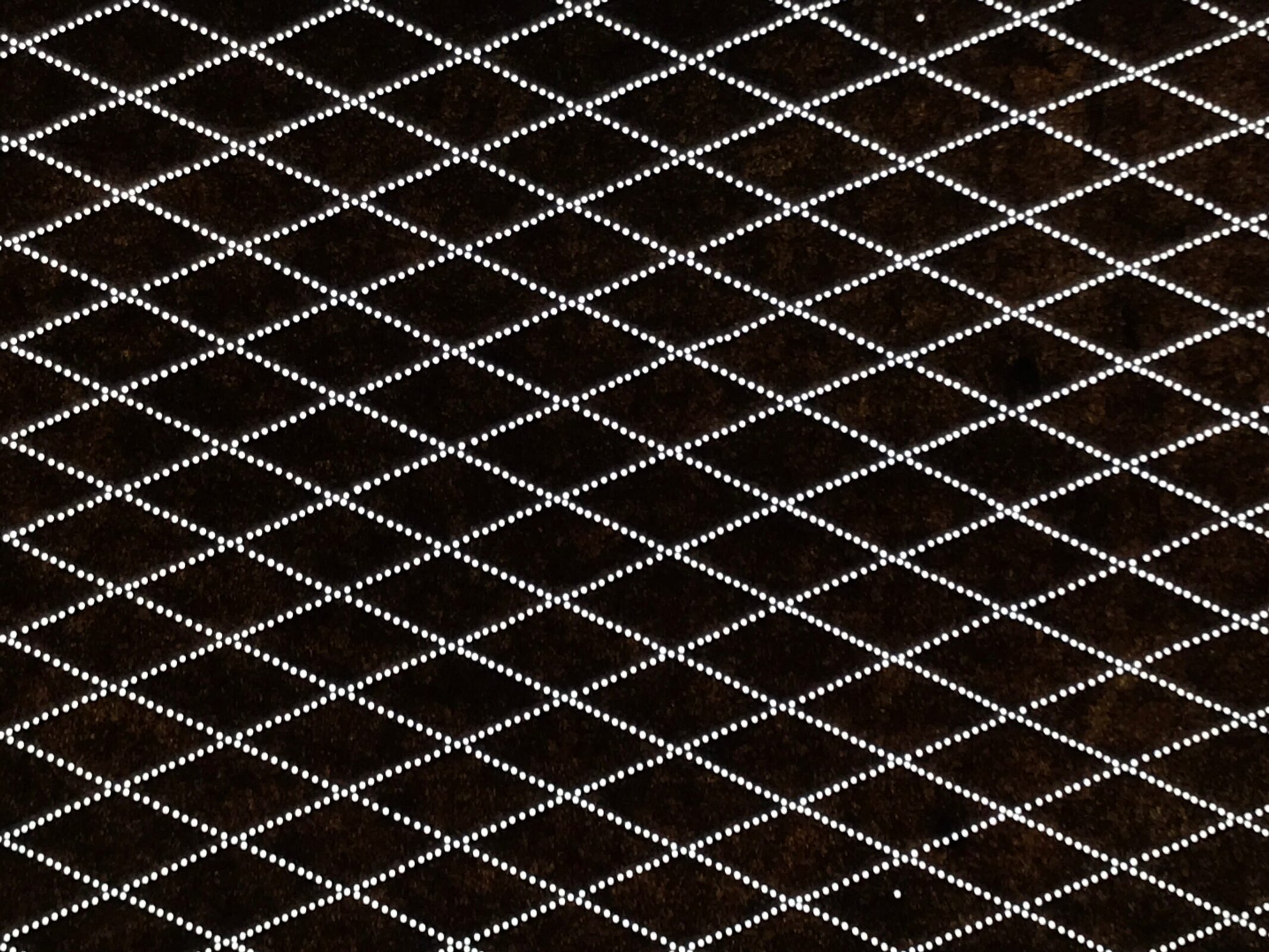 Antique Japanese Ise Katagami Paper Kimono Stencil Katazome Diamond Grid A868