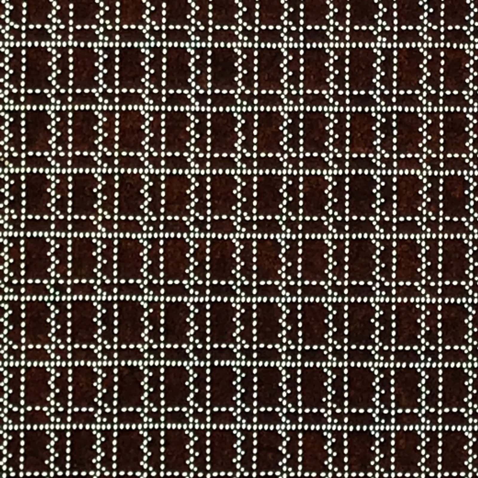 Antique Japanese Ise Katagami Paper Kimono Stencil Katazome Dots Grid A873