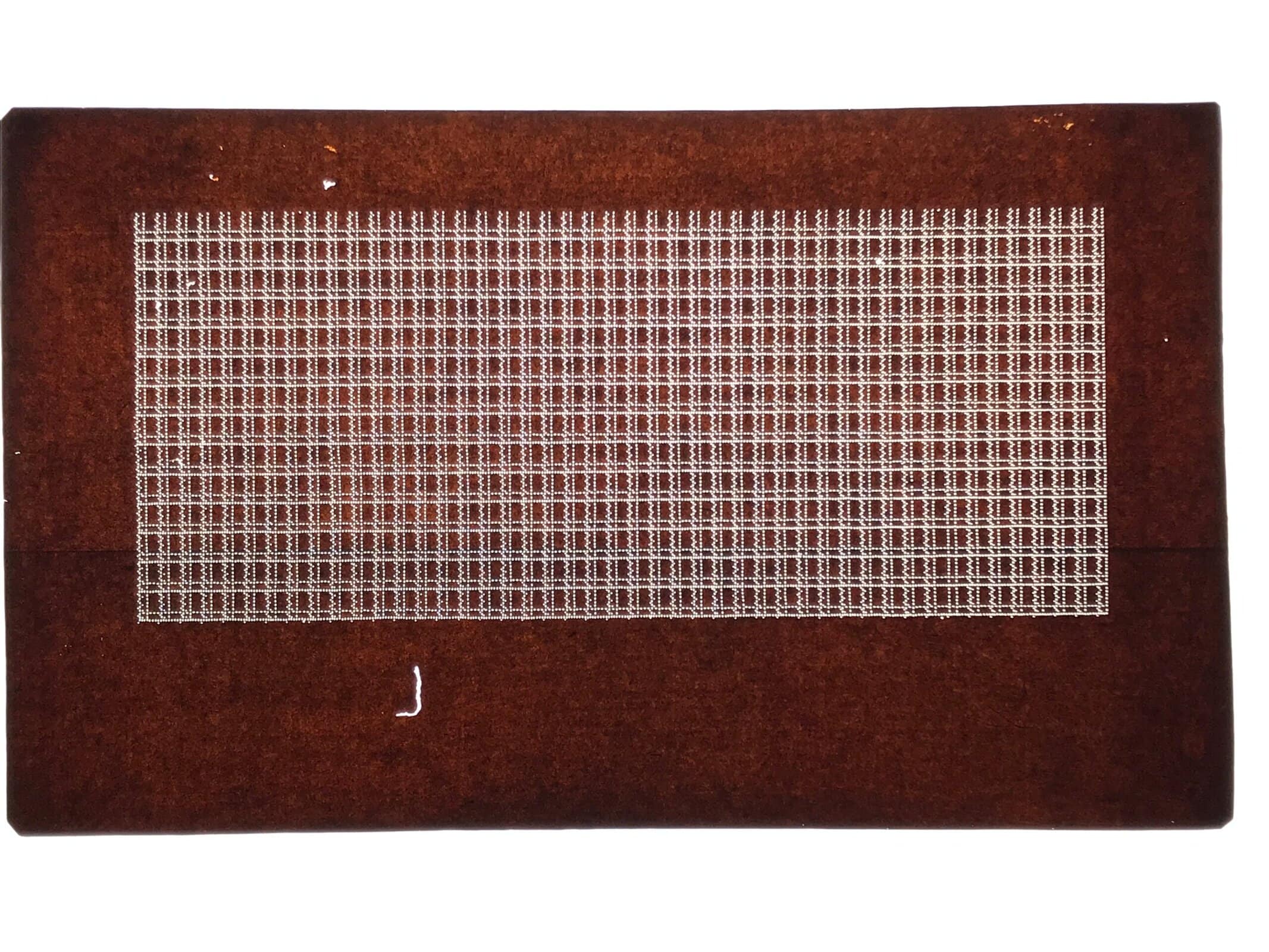 Antique Japanese Ise Katagami Paper Kimono Stencil Katazome Dots Grid A873