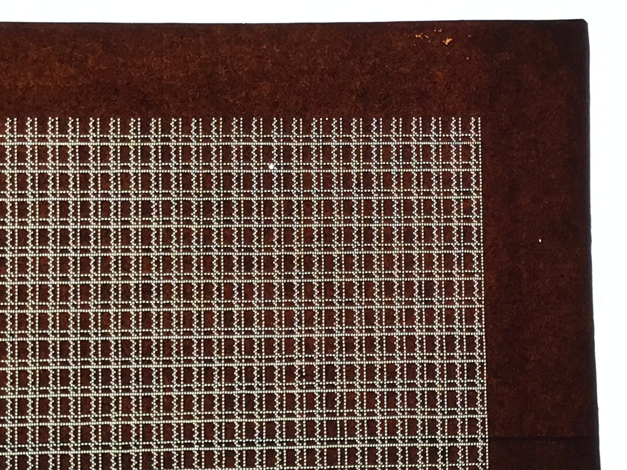 Antique Japanese Ise Katagami Paper Kimono Stencil Katazome Dots Grid A873