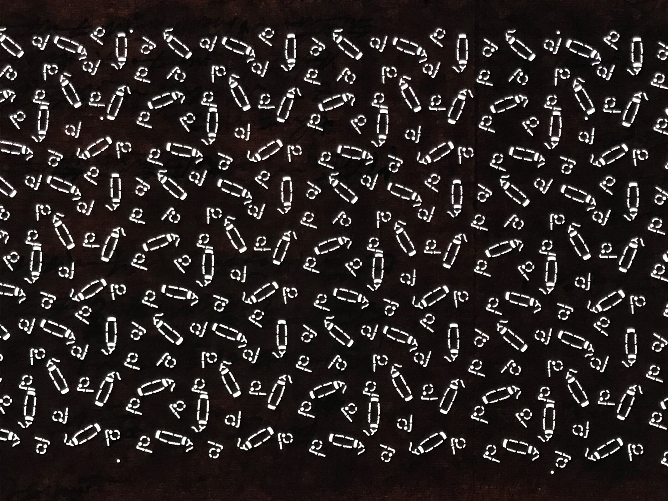 Antique Japanese Ise Katagami Paper Kimono Stencil Katazome Firework Hanabi A841