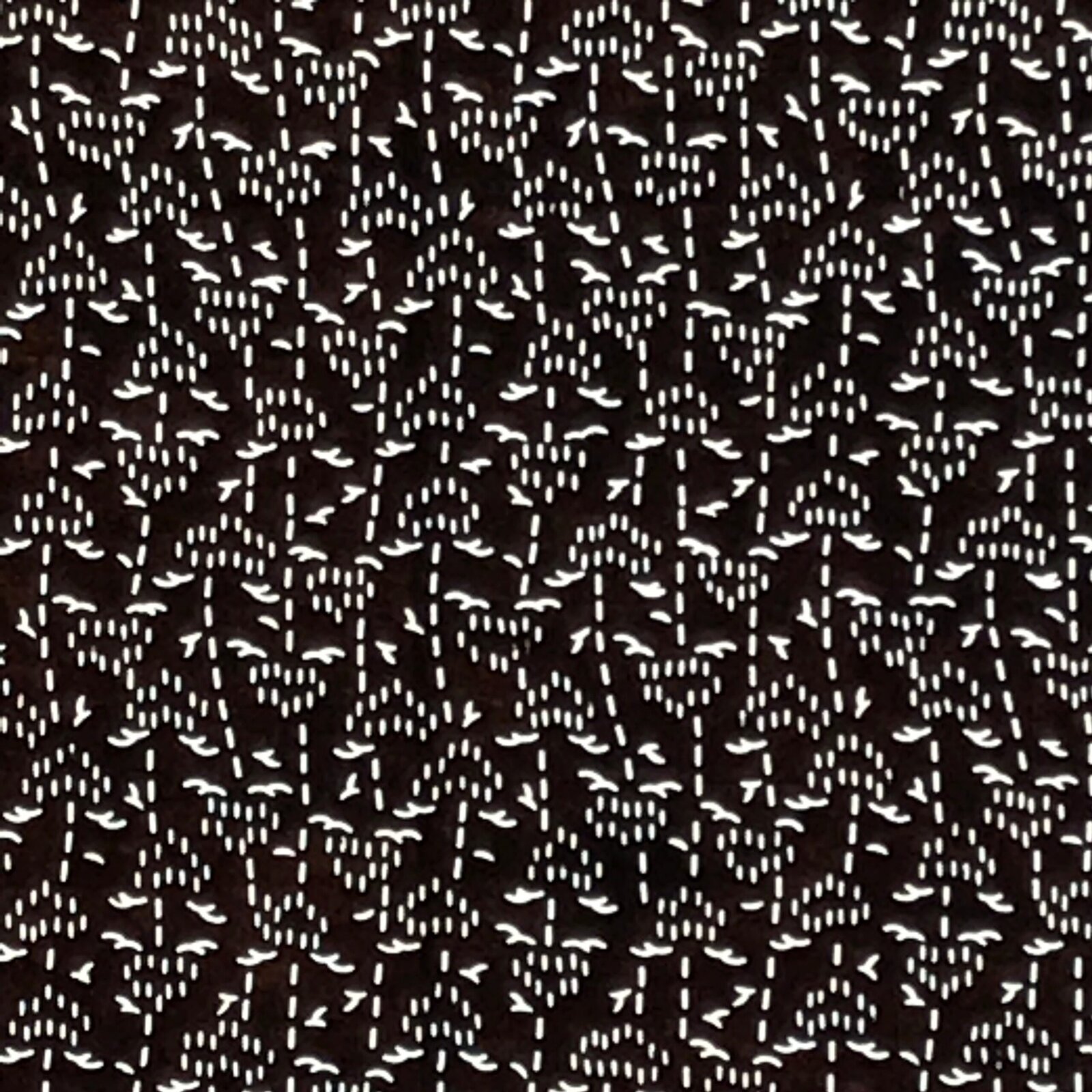 Antique Japanese Ise Katagami Paper Kimono Stencil Katazome Floral Leaf A874