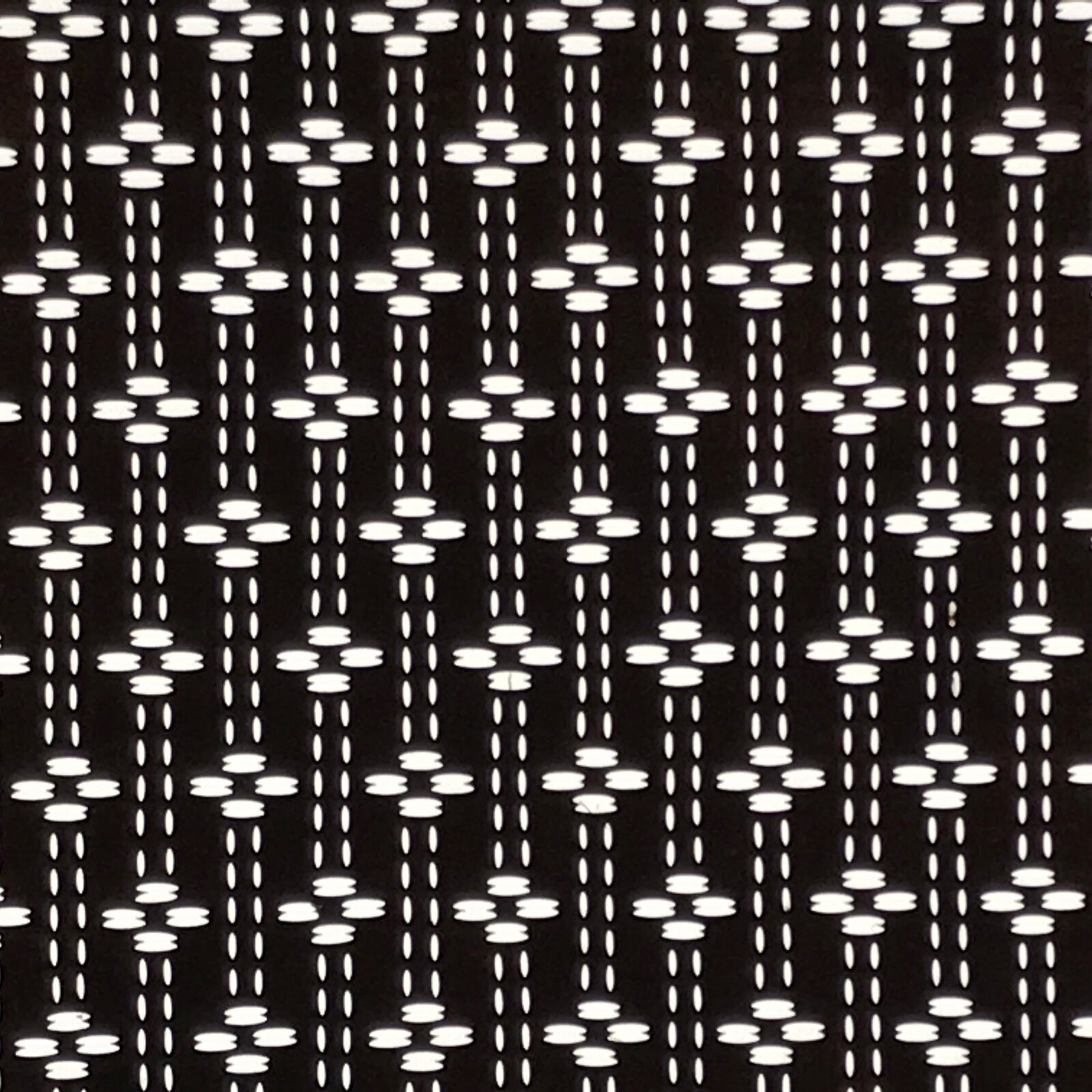 Antique Japanese Ise Katagami Paper Kimono Stencil Katazome Floral Line A858