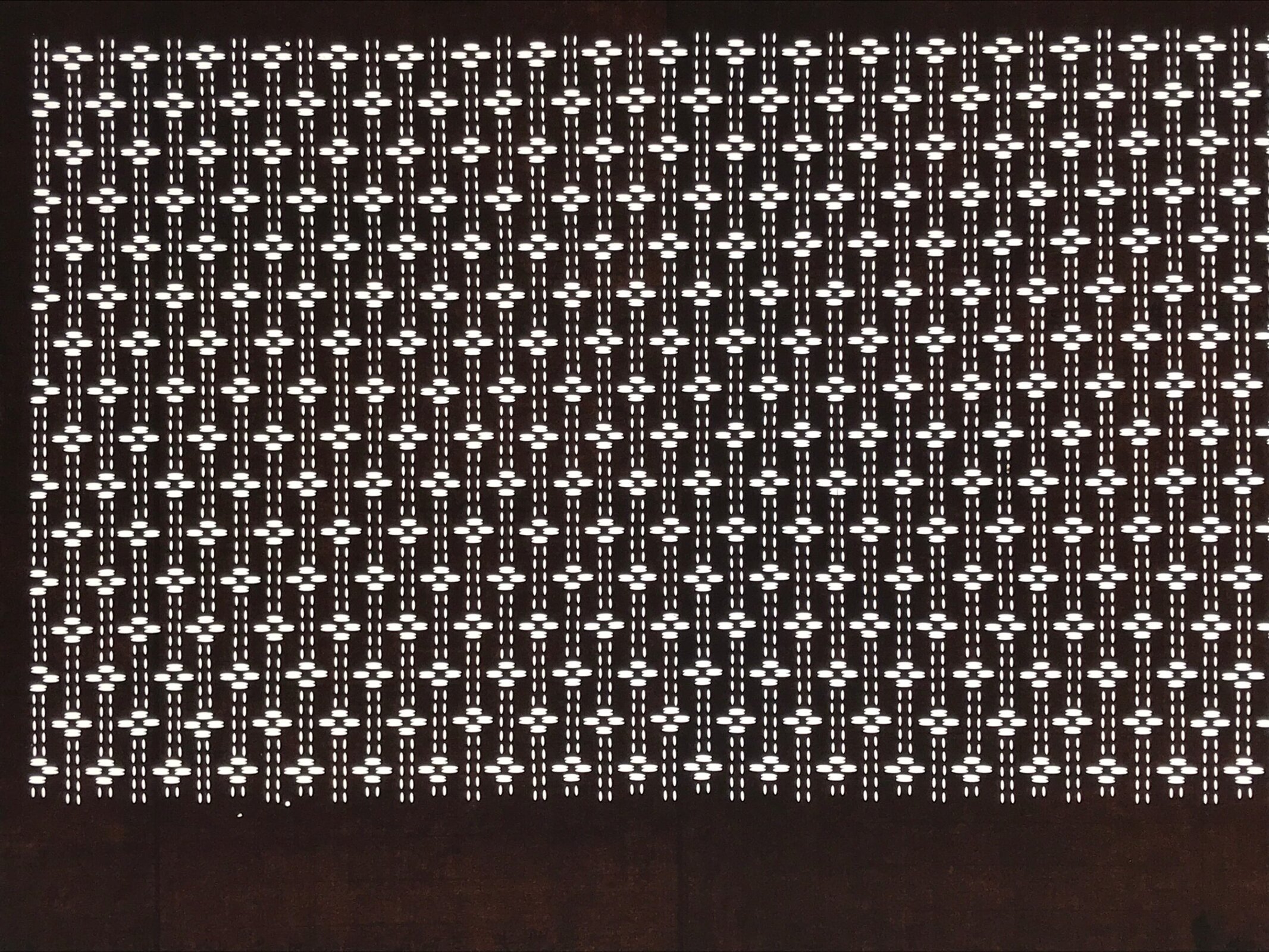 Antique Japanese Ise Katagami Paper Kimono Stencil Katazome Floral Line A858