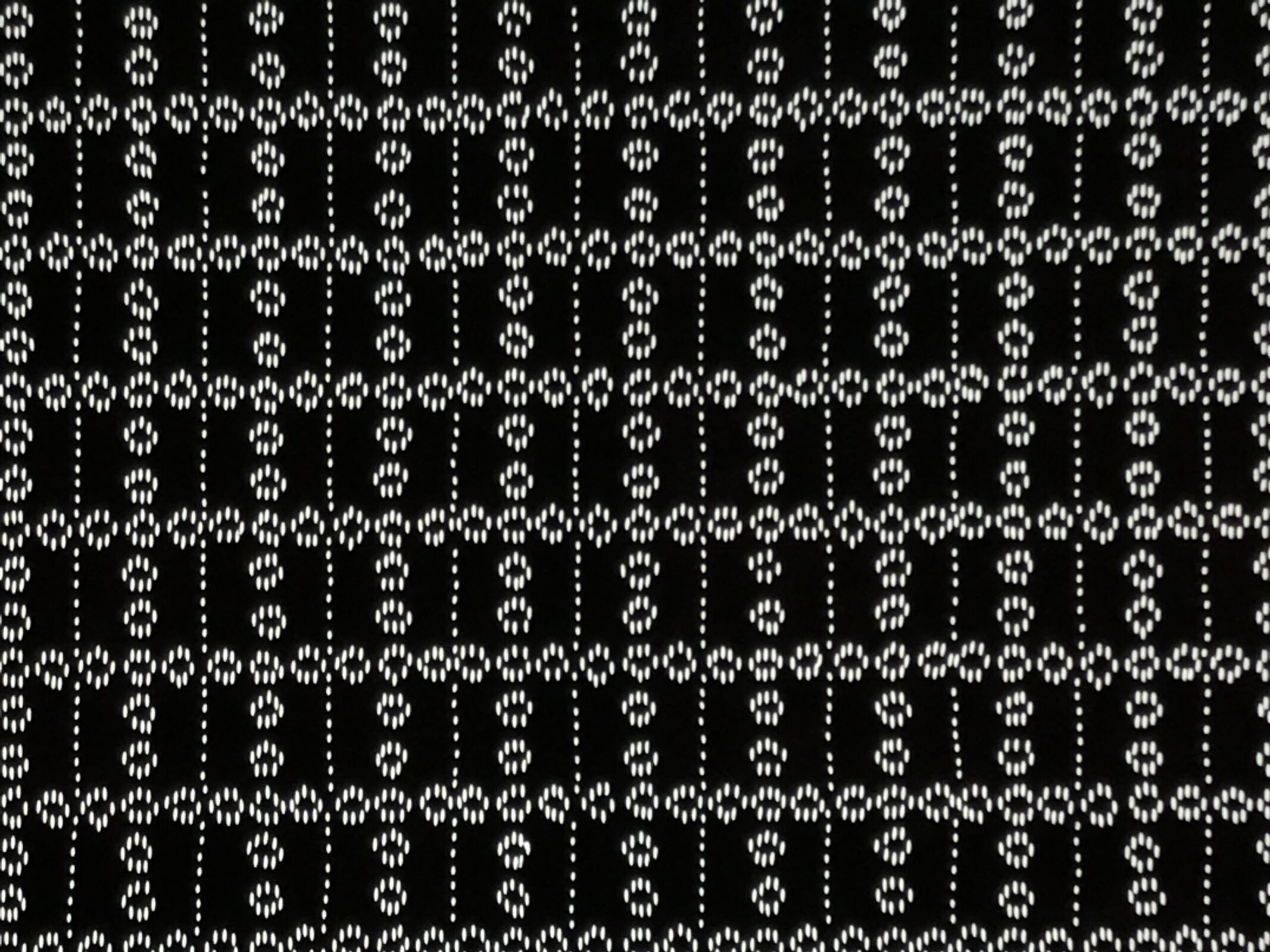 Antique Japanese Ise Katagami Paper Kimono Stencil Katazome Grid Pattern A854