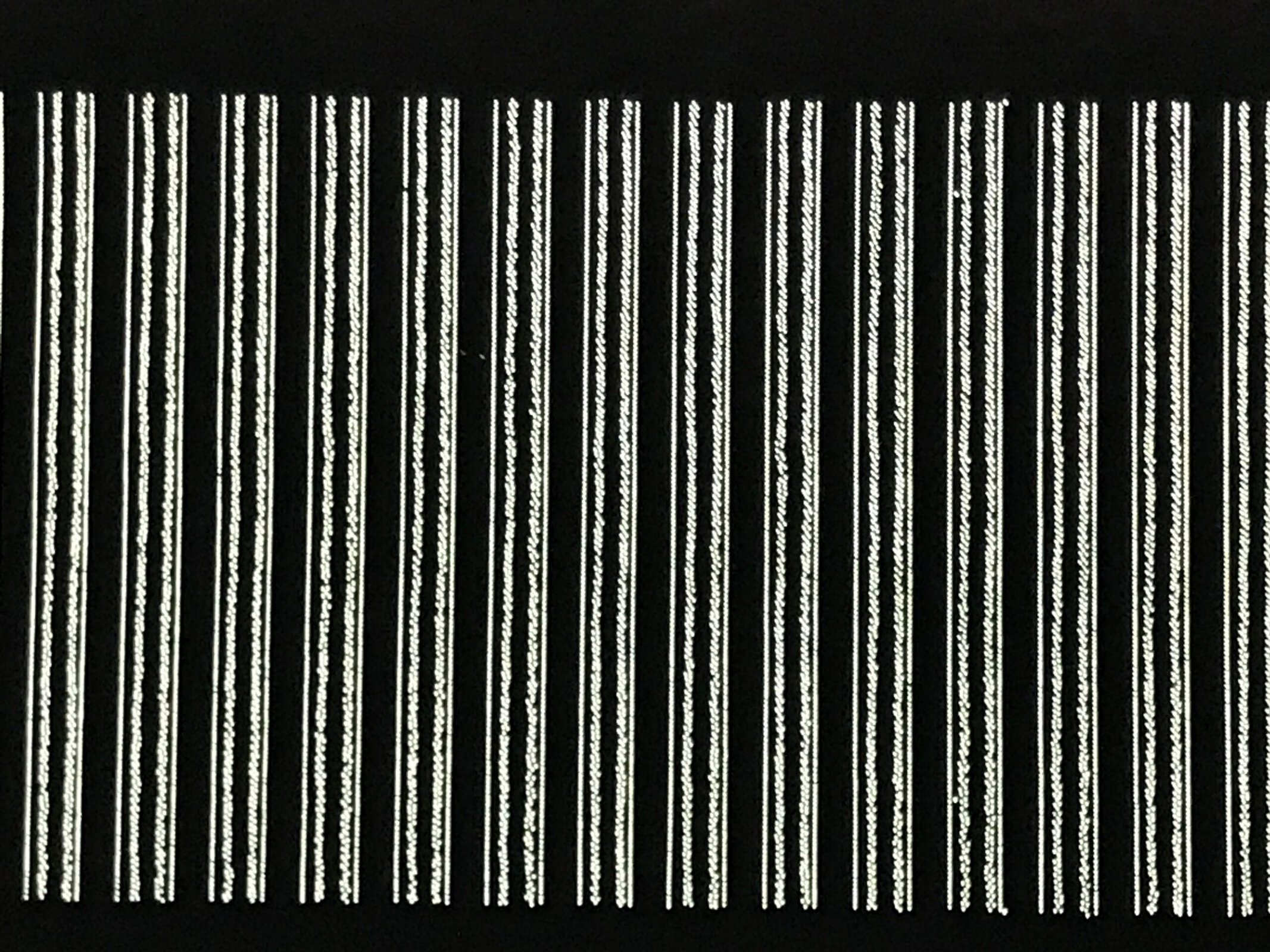 Antique Japanese Ise Katagami Paper Kimono Stencil Katazome Vertical Stripe A837