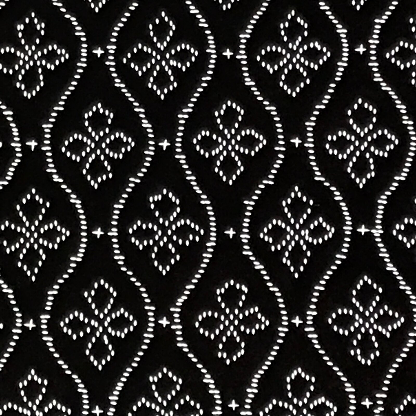 Antique Japanese Ise Katagami Paper Kimono Stencil Tatewaku Hishi Pattern A862