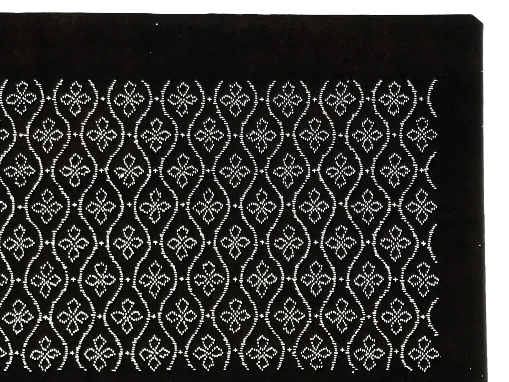 Antique Japanese Ise Katagami Paper Kimono Stencil Tatewaku Hishi Pattern A862