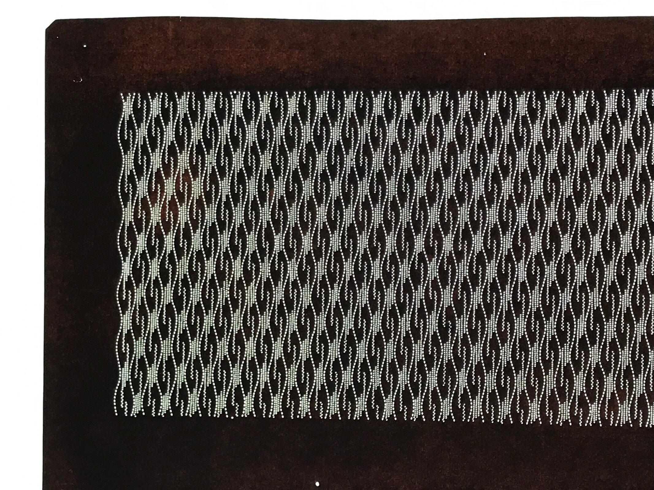 Antique Japanese Ise Katagami Paper Kimono Stencil Tatewaku Rising Steam A882