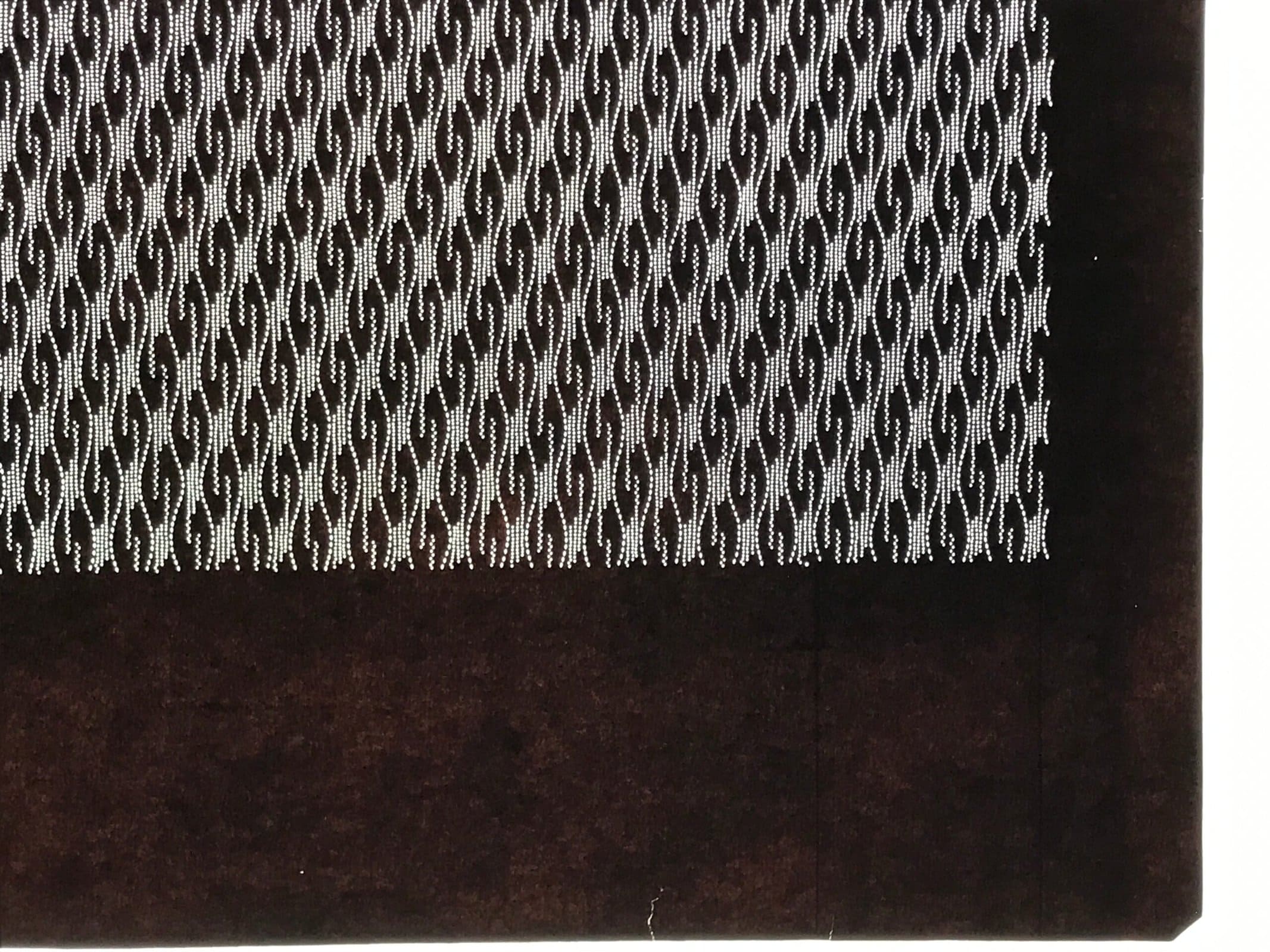 Antique Japanese Ise Katagami Paper Kimono Stencil Tatewaku Rising Steam A882