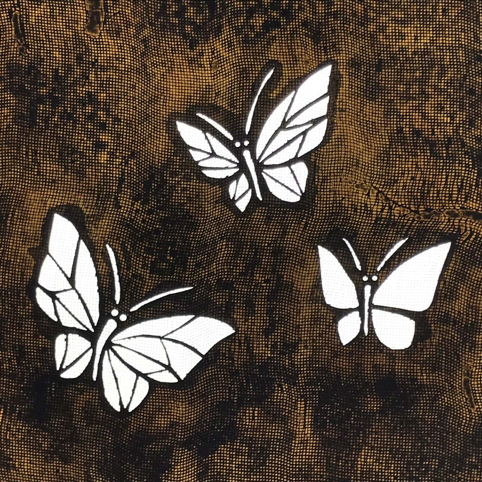 Antique Japanese Katagami Paper Kimono Stencil Katazome Butterfly Chouchou A764