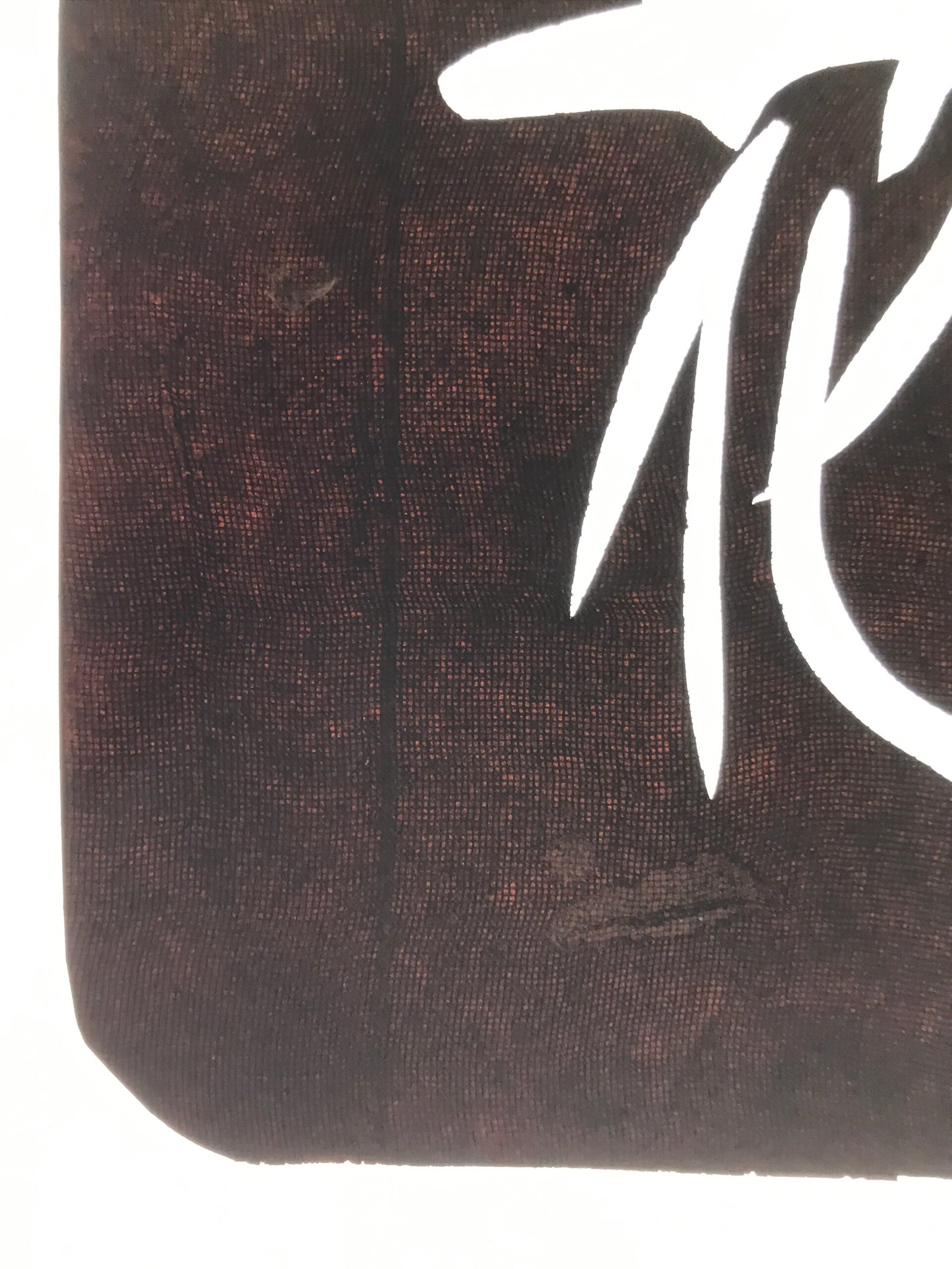 Antique Japanese Katagami Paper Kimono Stencil Katazome Hana Flower Kanji A773