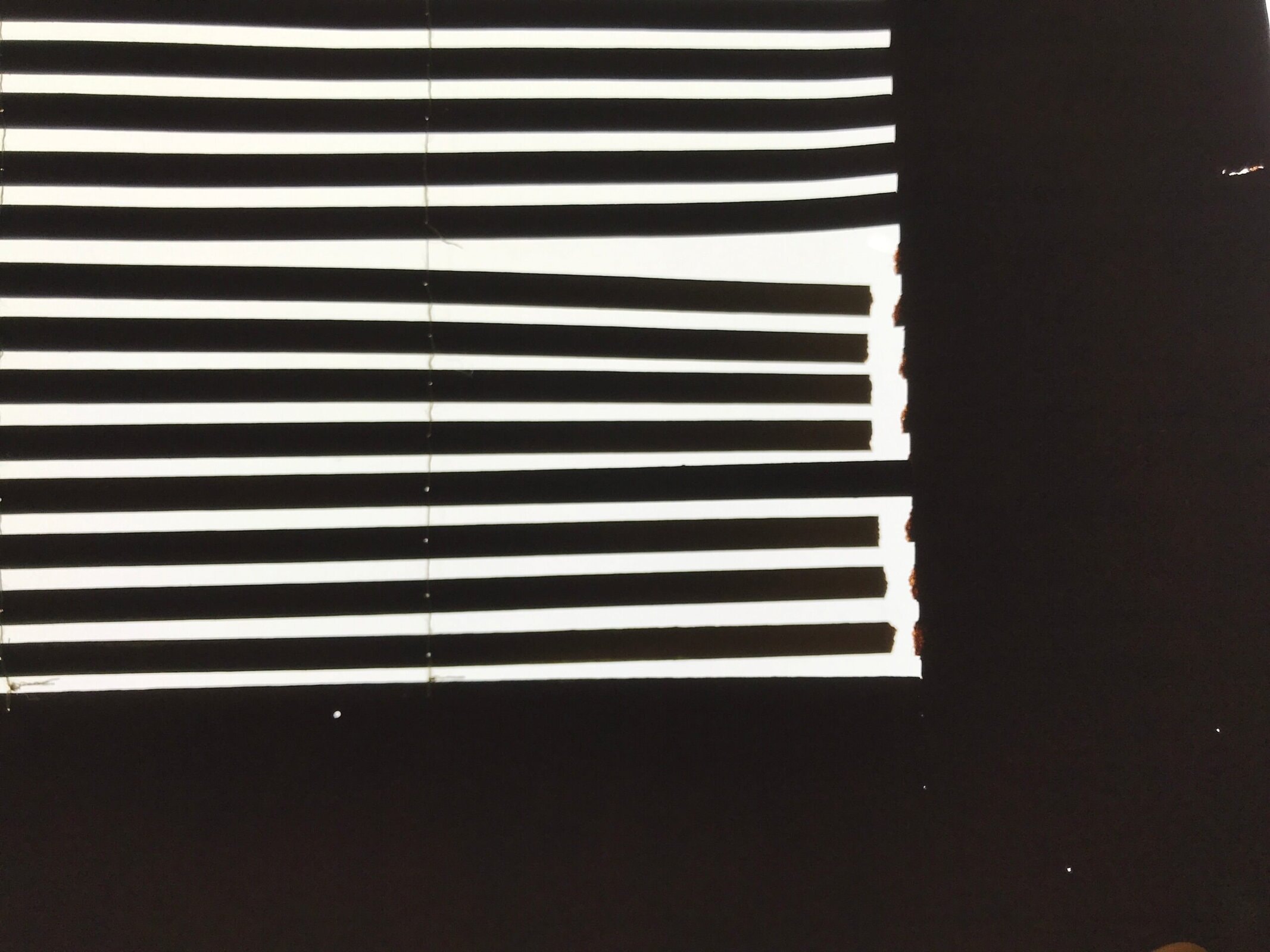 Antique Japanese Katagami Paper Kimono Stencil Katazome Horizontal Lines A755