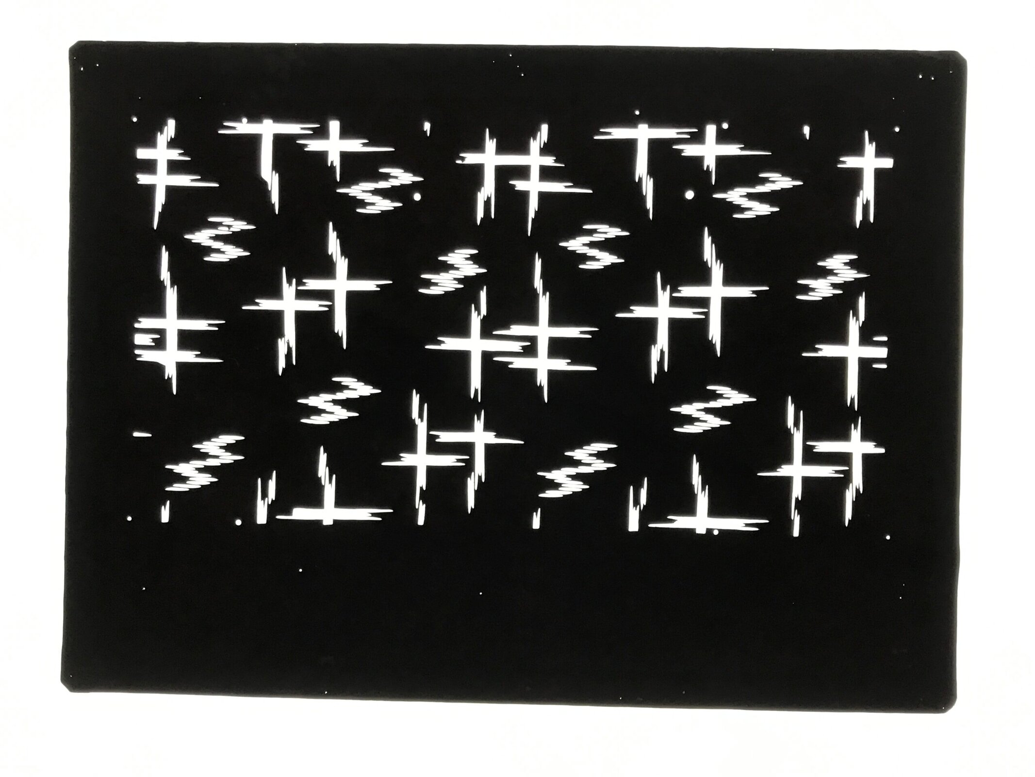 Antique Japanese Katagami Paper Kimono Stencil Katazome Igeta Hash Well A870