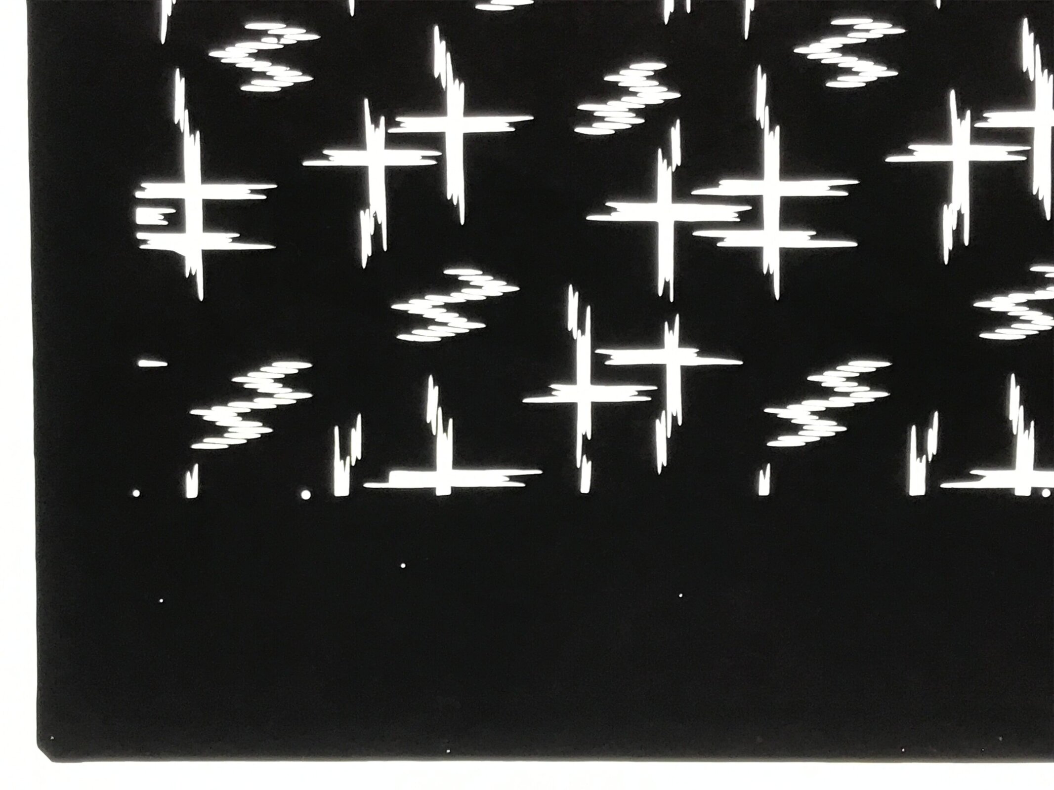 Antique Japanese Katagami Paper Kimono Stencil Katazome Igeta Hash Well A870