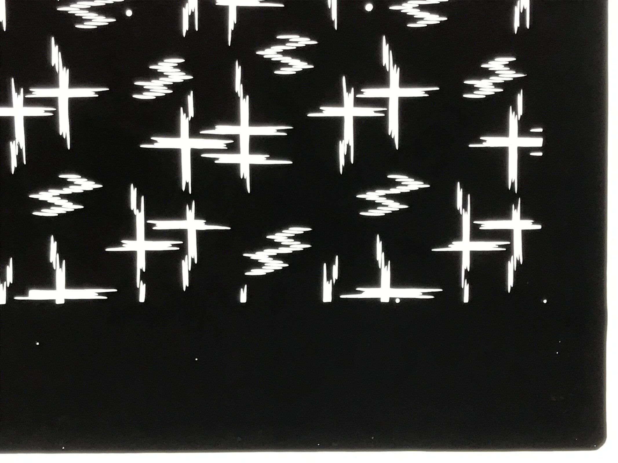 Antique Japanese Katagami Paper Kimono Stencil Katazome Igeta Hash Well A870