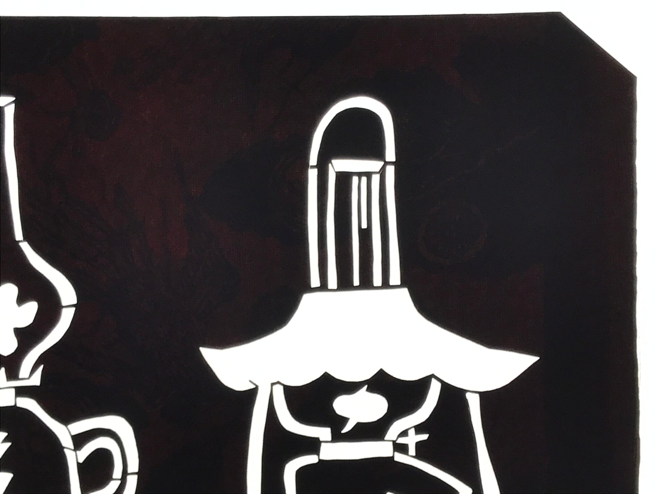 Antique Japanese Katagami Paper Kimono Stencil Katazome Oil Lanterns Lamps A809