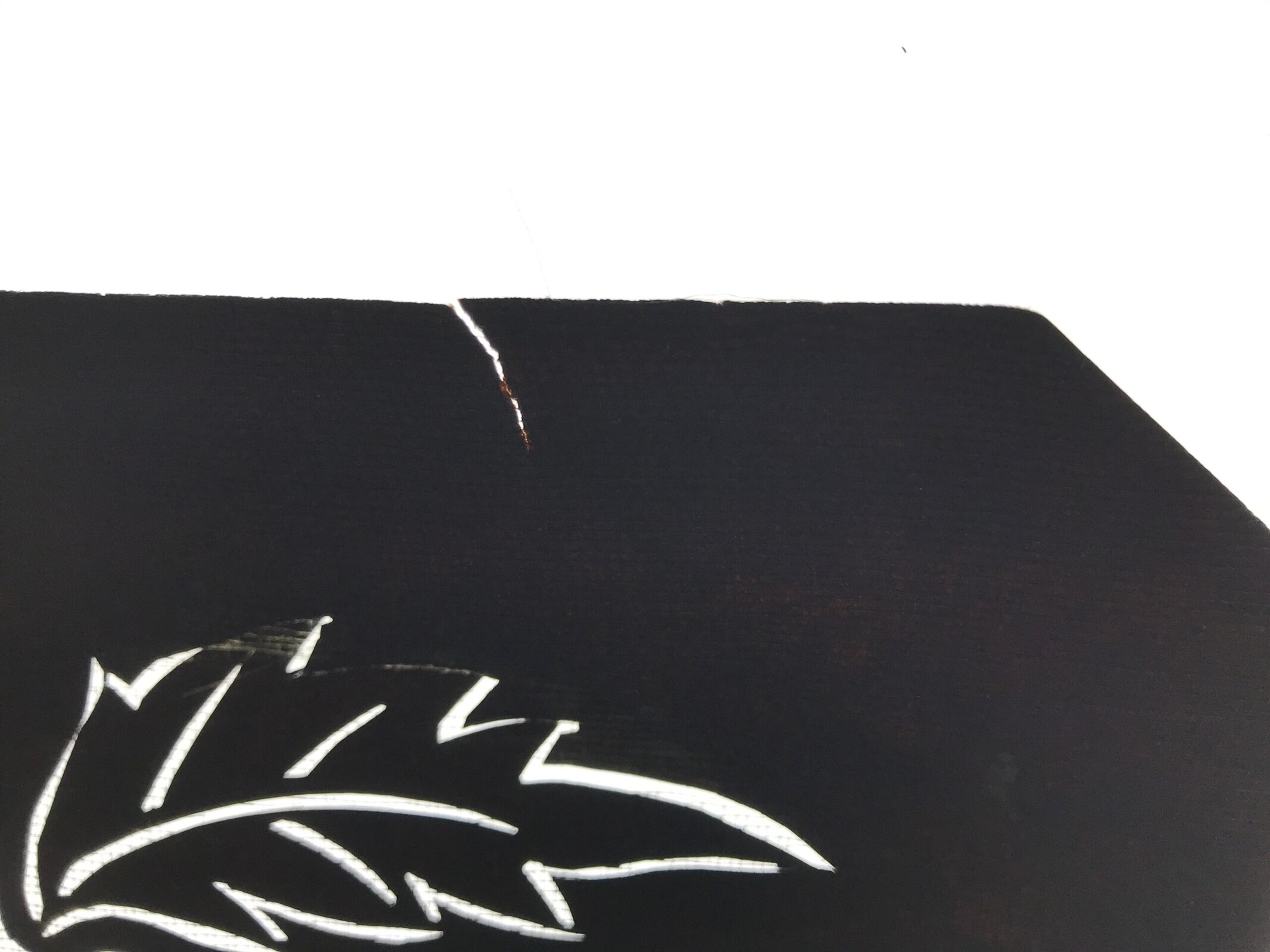 Antique Japanese Katagami Paper Kimono Stencil Katazome Peony Botan Flower A782