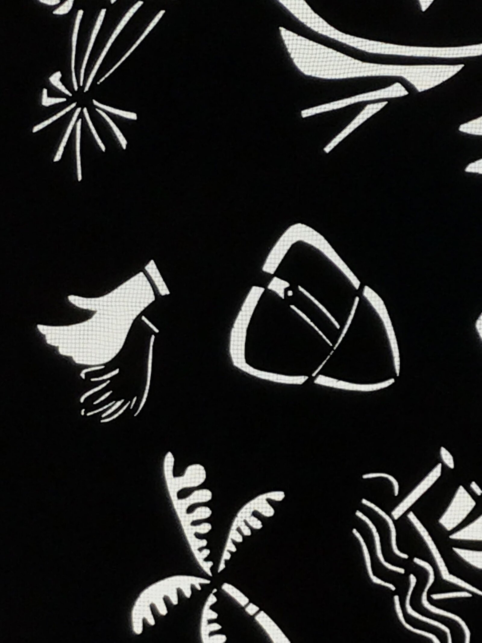 Antique Japanese Katagami Paper Kimono Stencil Katazome Travel Theme Design A802