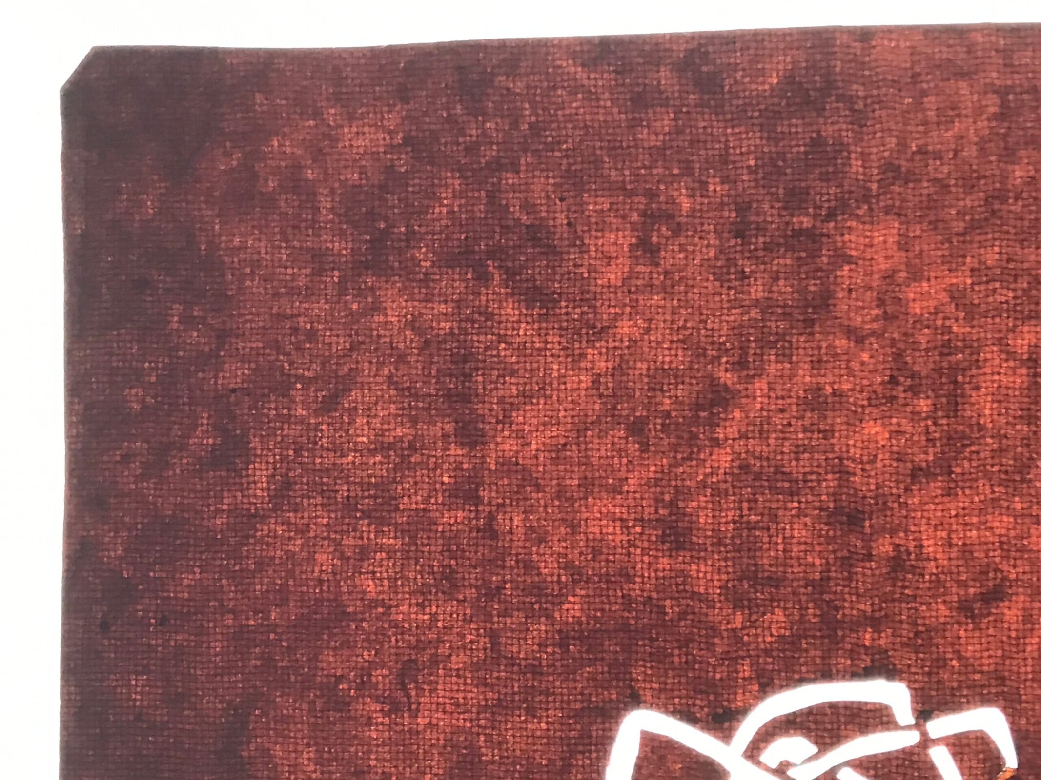 Antique Japanese Katagami Paper Kimono Stencil Katazome Two Roses Bara A797