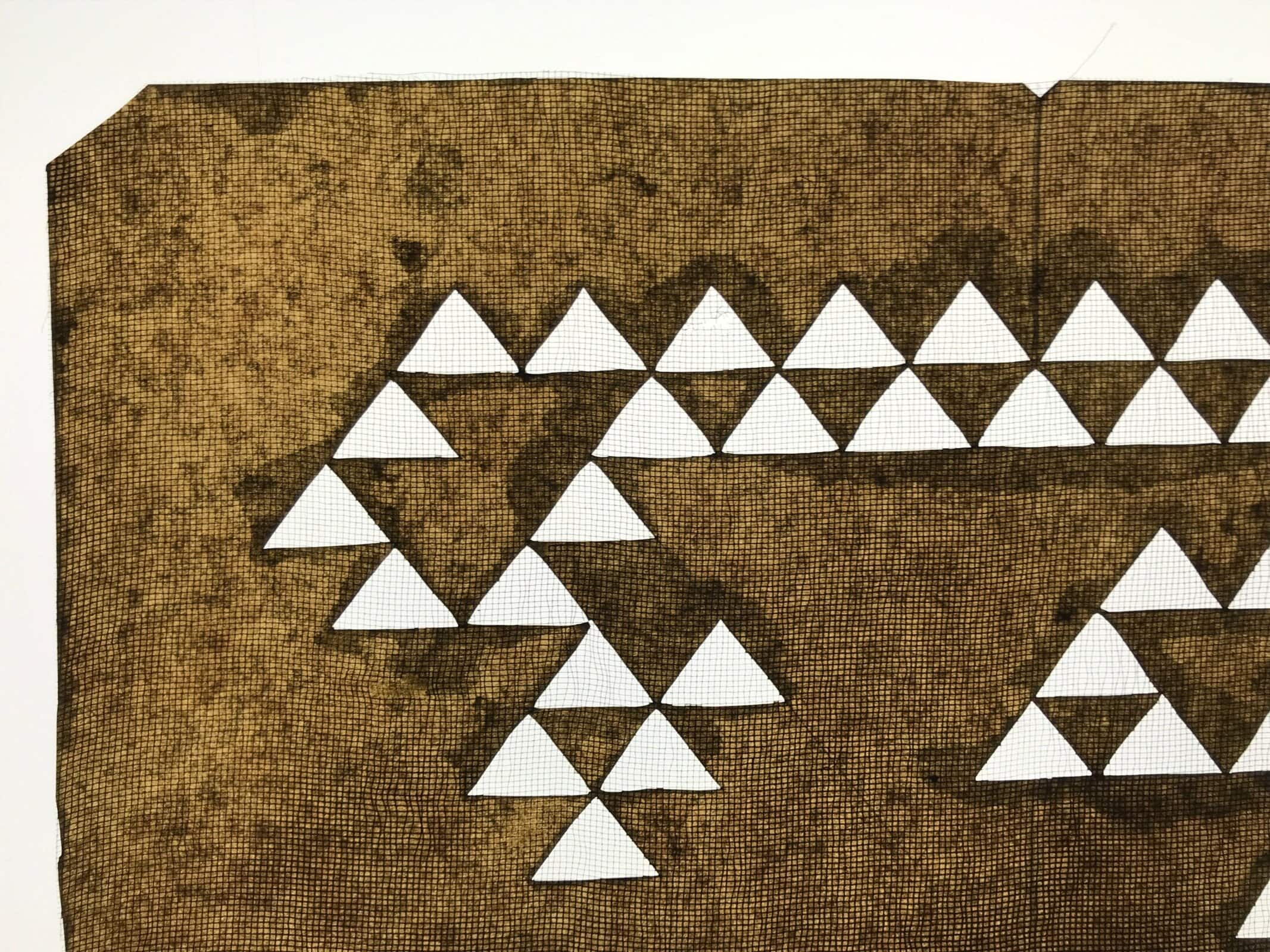 Antique Japanese Katagami Paper Kimono Stencil Katazome Uroko Scale Pattern A765