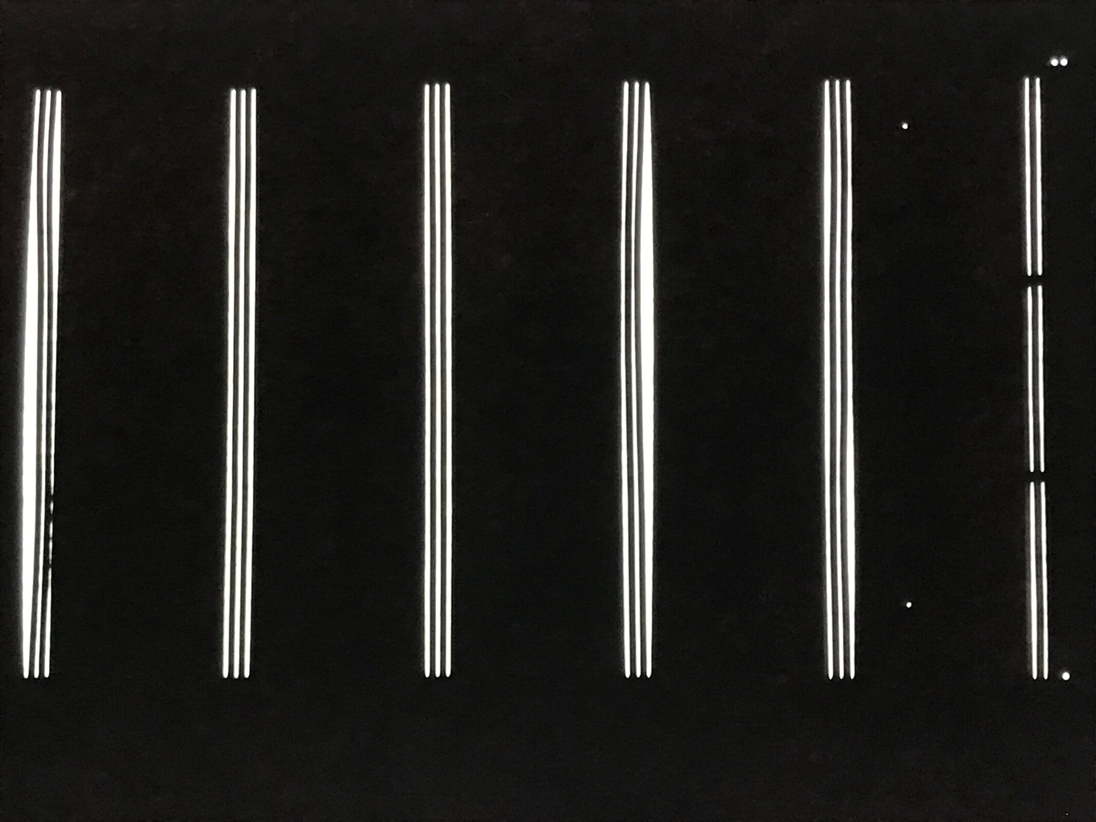 Antique Japanese Katagami Paper Kimono Stencil Katazome Vertical Lines A834