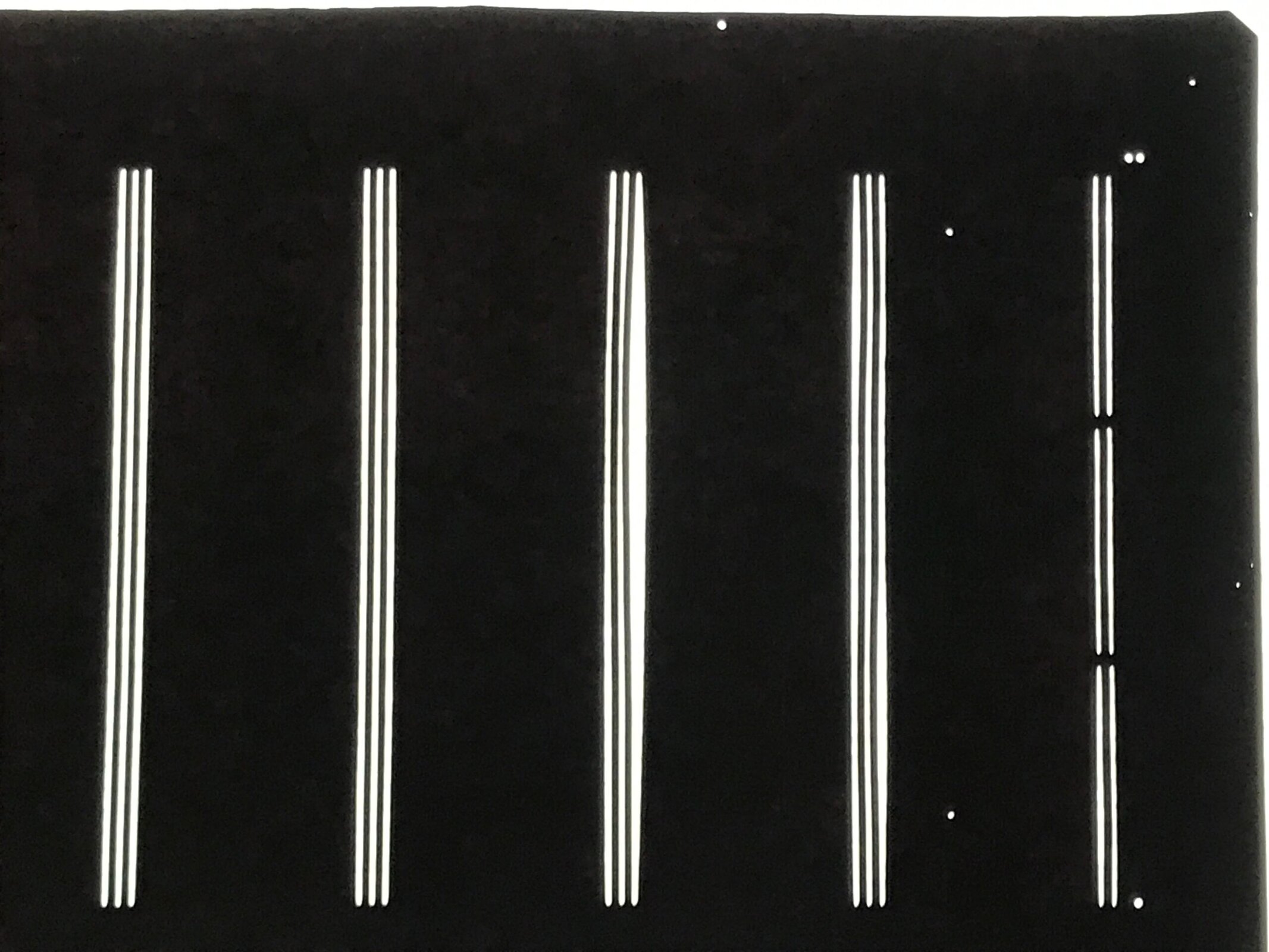 Antique Japanese Katagami Paper Kimono Stencil Katazome Vertical Lines A834