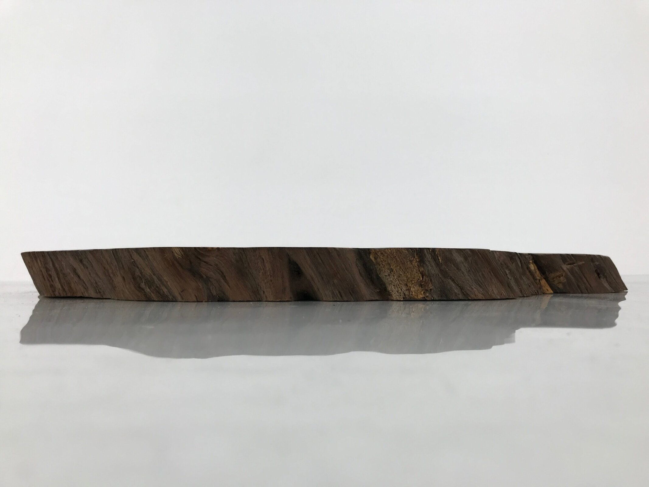 Antique Japanese Wooden Flower Vase Stand Unique Kadai Board Ikebana Brown WT599