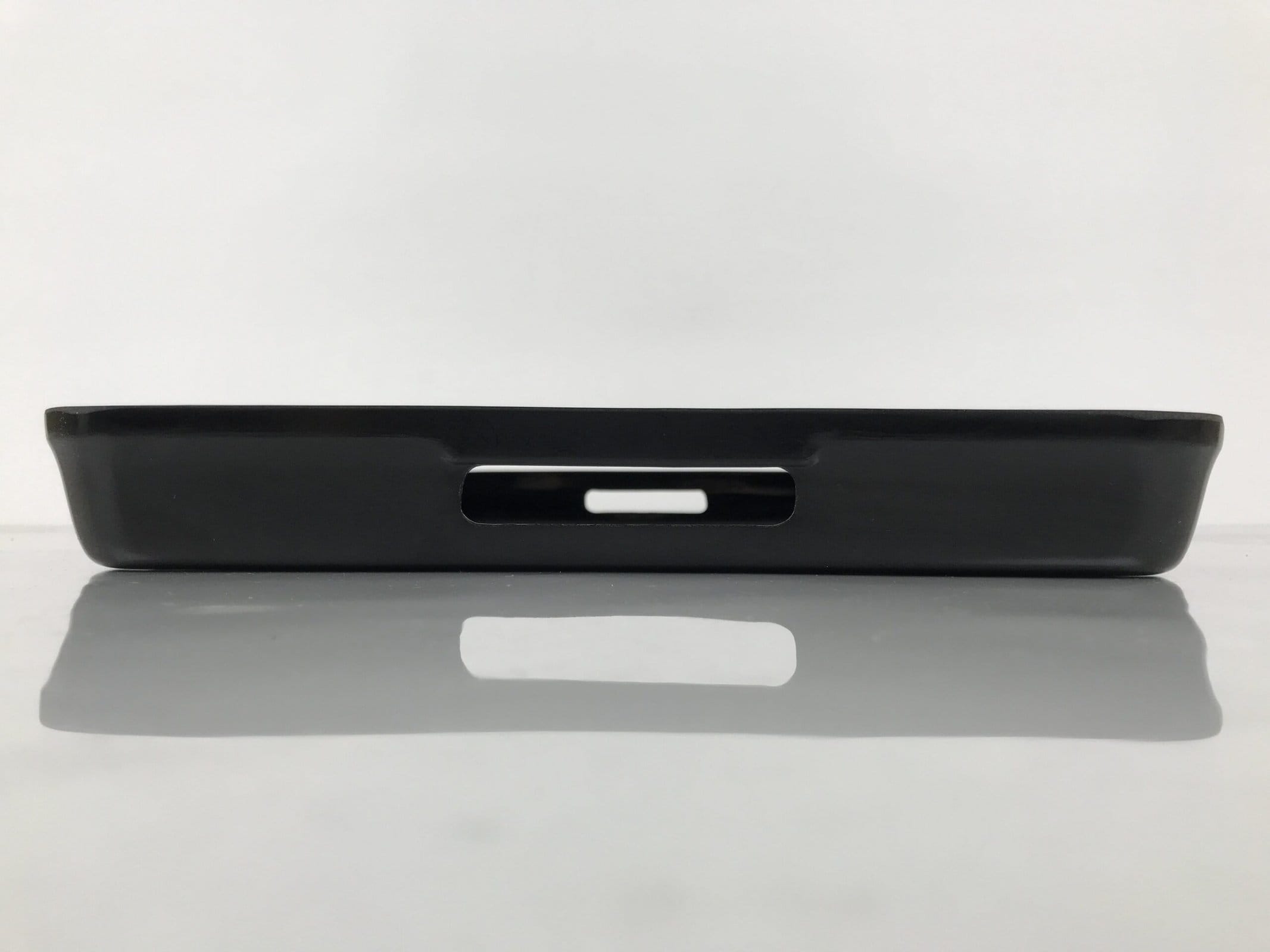 Japanese Resin Lacquer Replica Serving Tray Obon Rectangle Black Red Peony L591 - Image 8