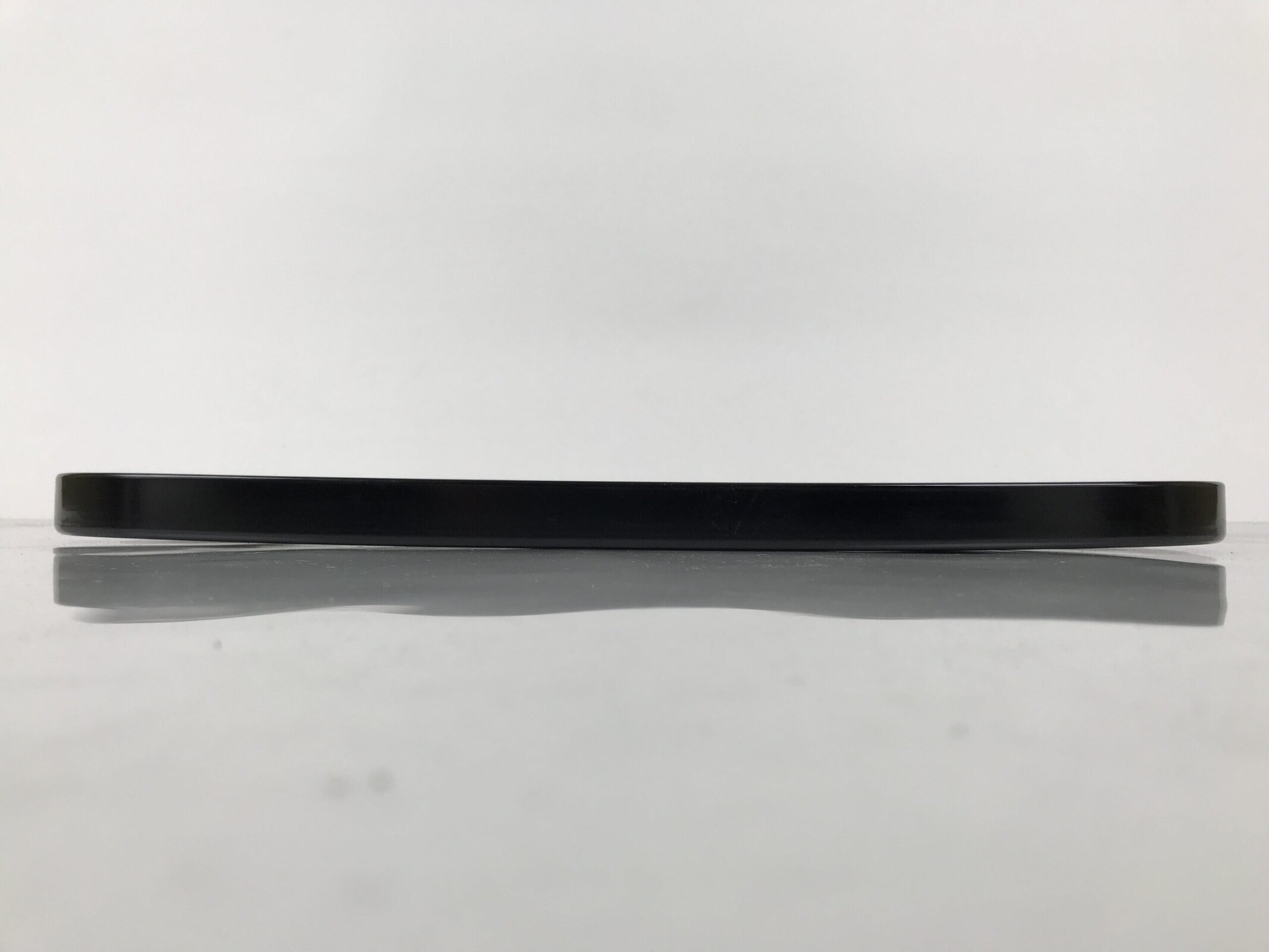 Japanese Lacquered Wood Serving Tray Obon Rectangle Black Gold Makie Pine L590 - Image 10