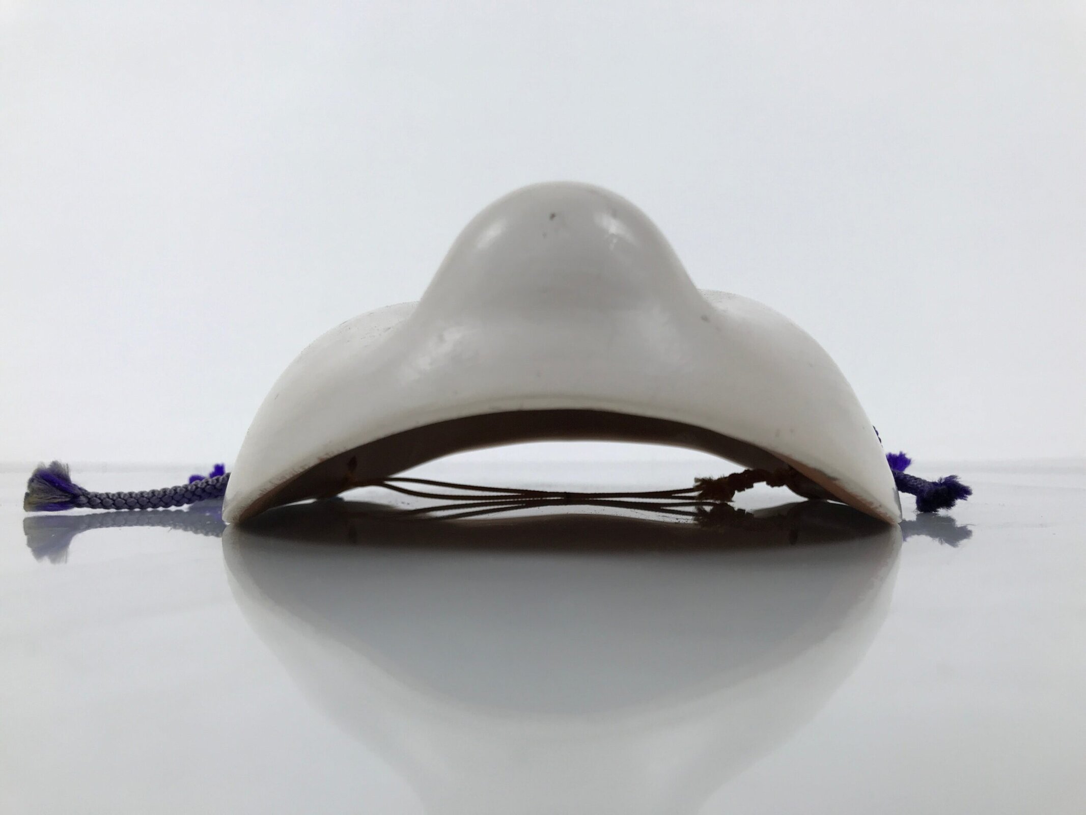 Japanese Ceramic Noh Mask Koomote Young Woman Vtg Nohmen Girl Kagura Dance OM106